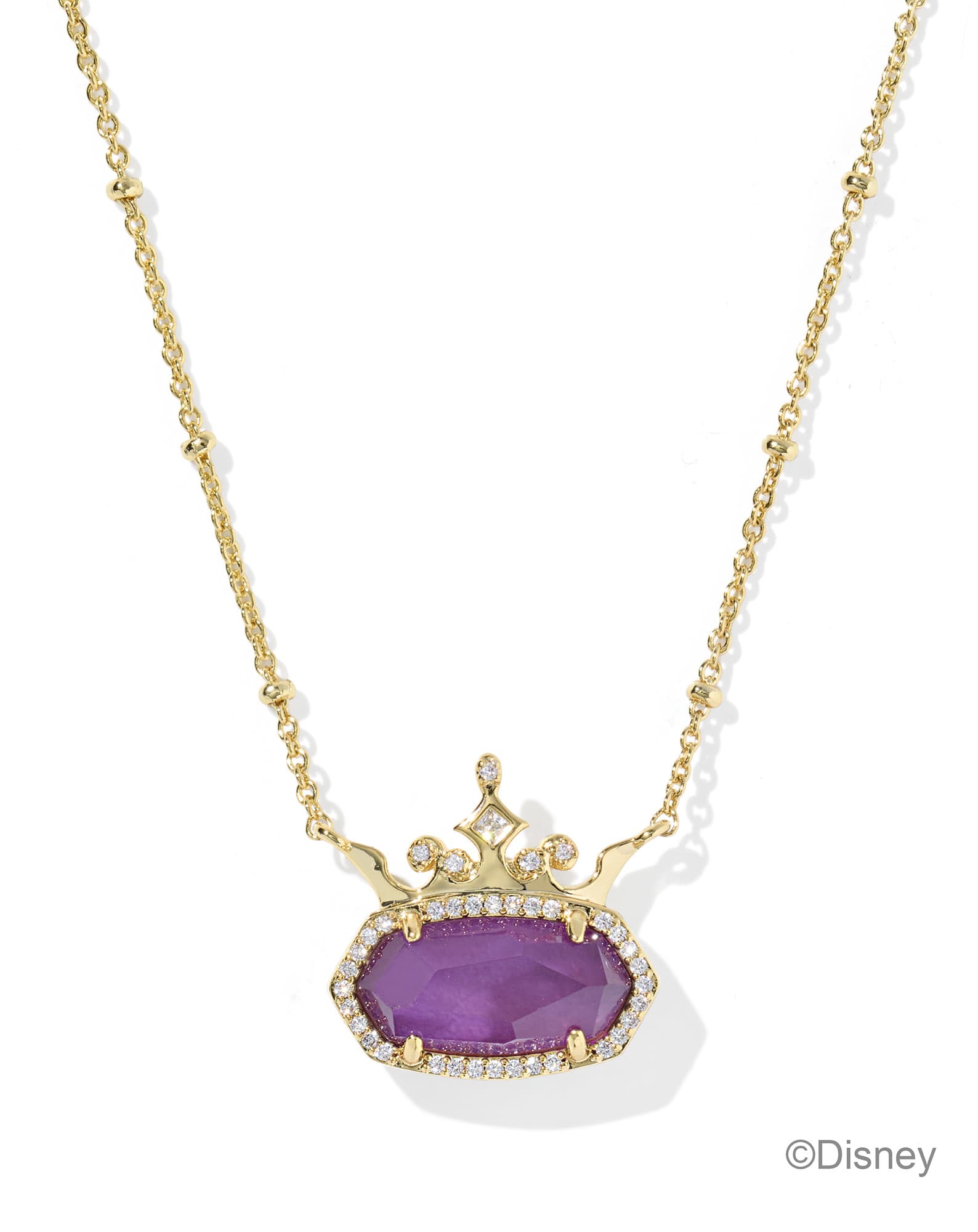 Disney | Kendra Scott Elisa Princess Gold Short Pendant Necklace