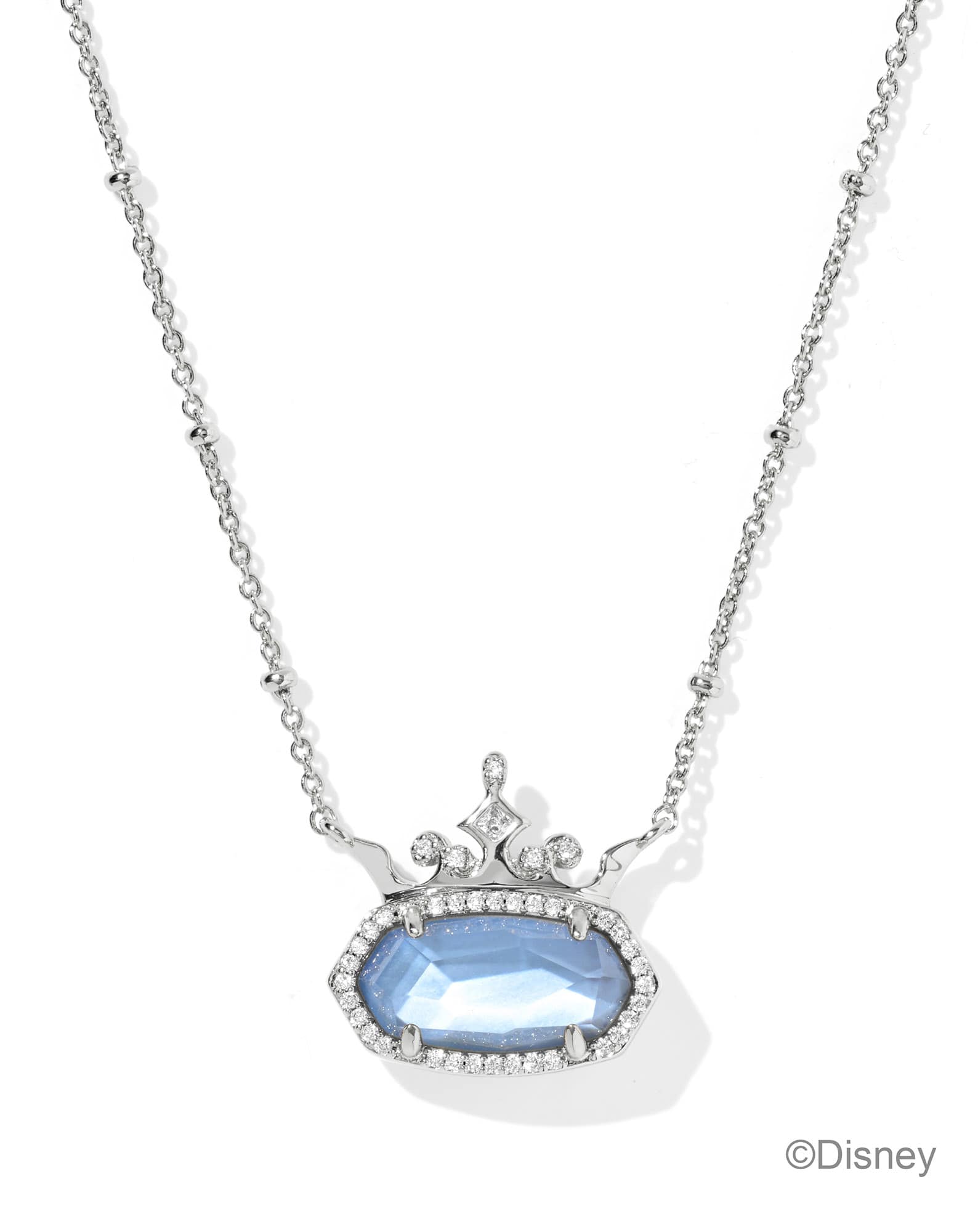 Disney | Kendra Scott Elisa Princess Silver Short Pendant Necklace
