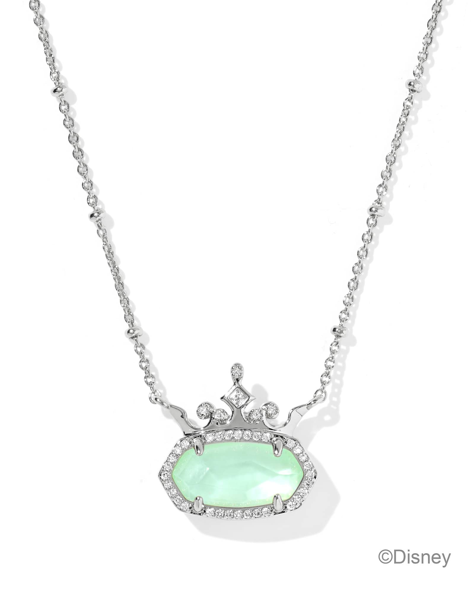 Disney | Kendra Scott Elisa Princess Silver Short Pendant Necklace