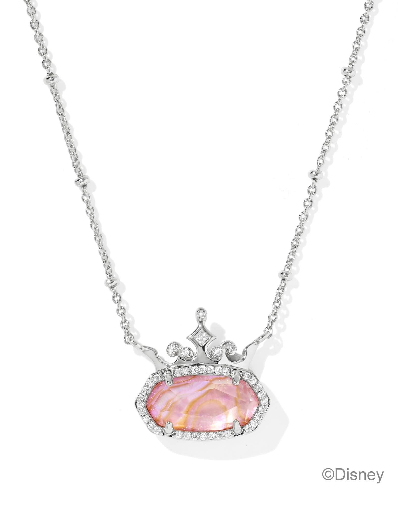 Disney | Kendra Scott Elisa Princess Silver Short Pendant Necklace
