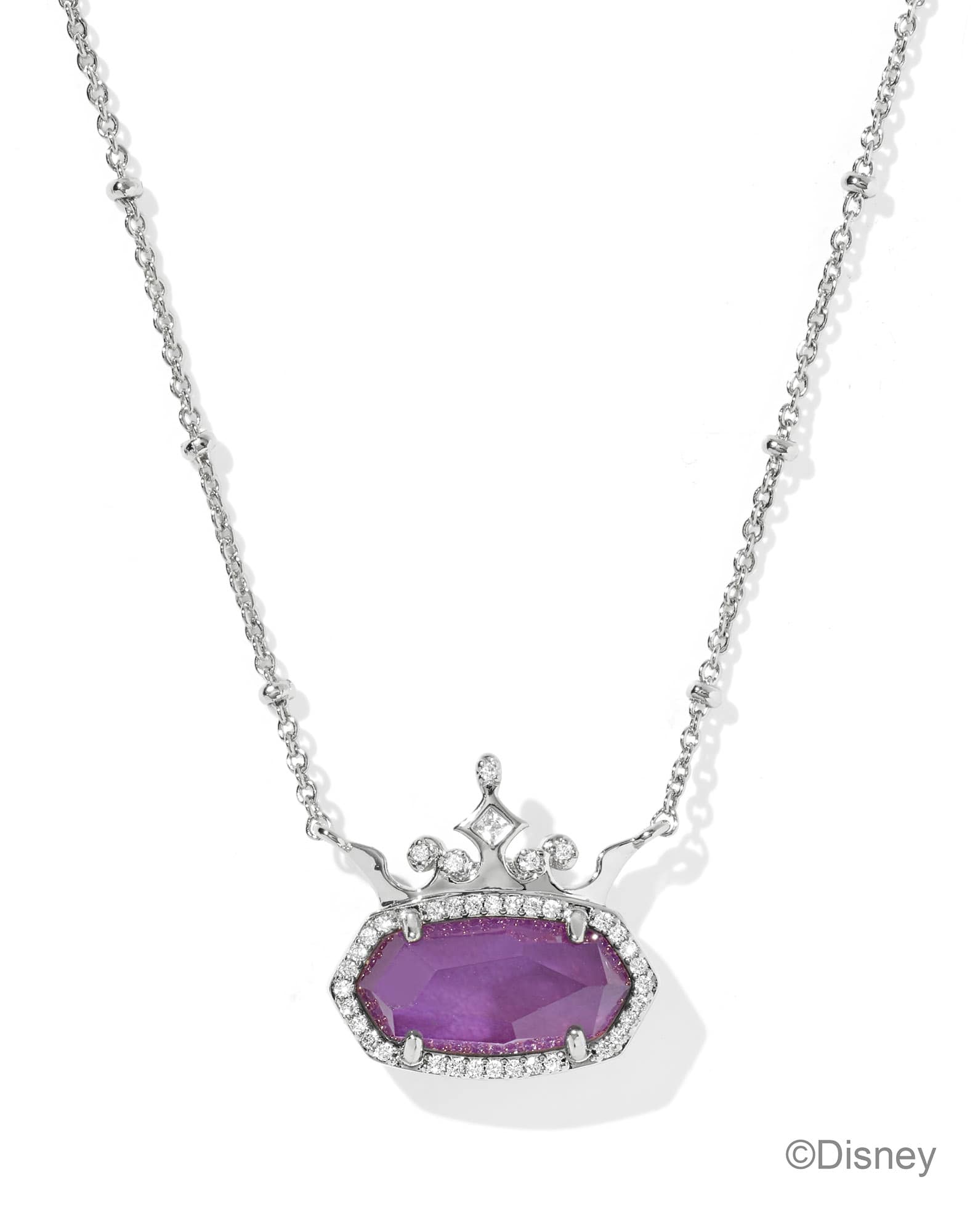 Disney | Kendra Scott Elisa Princess Silver Short Pendant Necklace