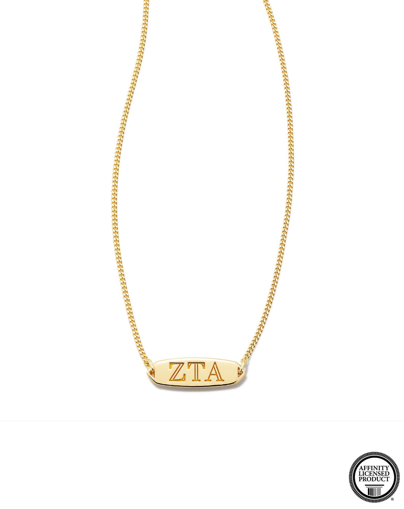 Zeta Tau Alpha Pendant Necklace