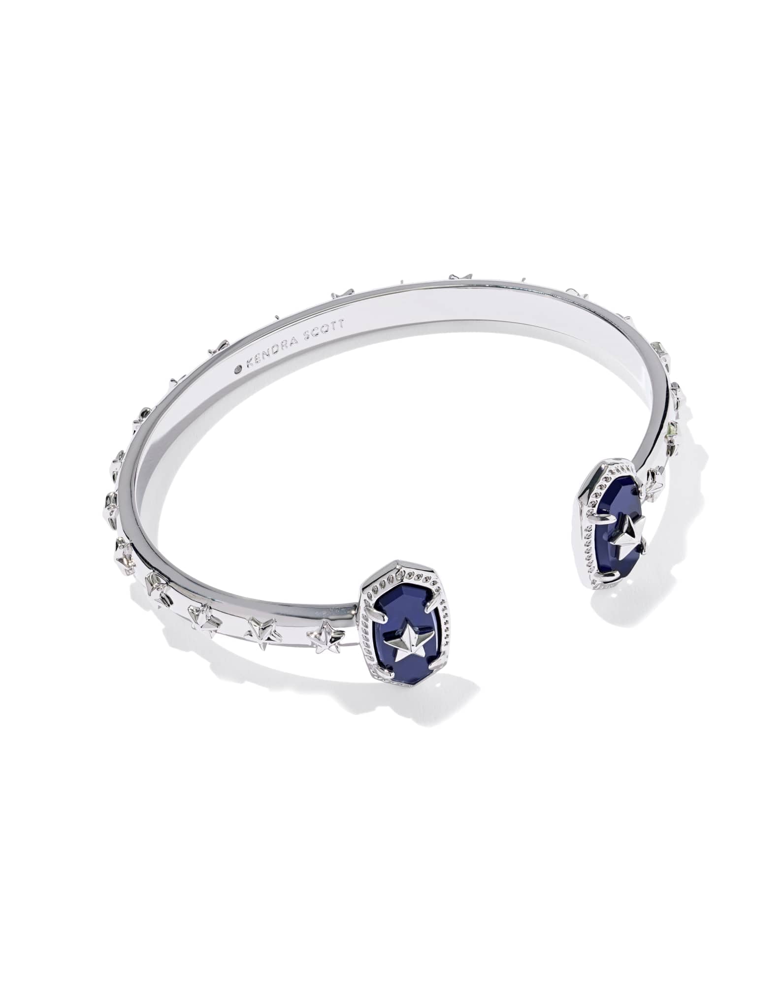 Elton Silver Star Cuff Bracelet