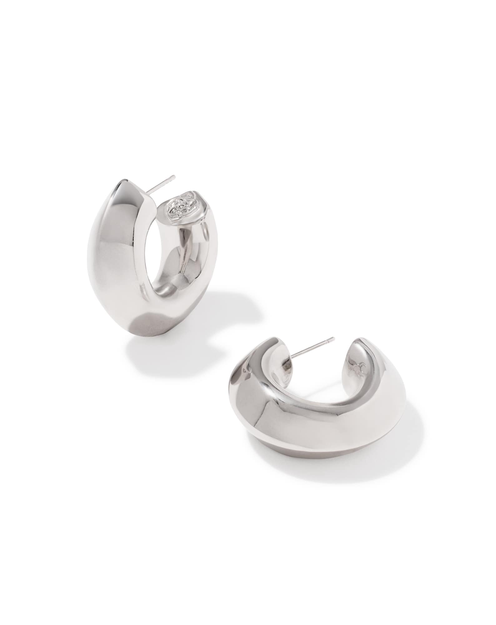 Embry Silver Hoop Earrings