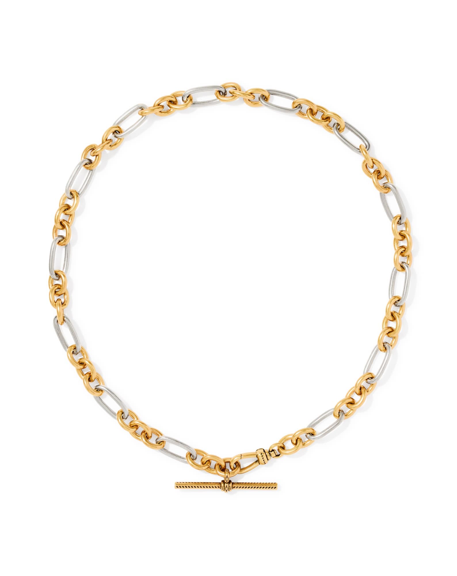 Embry Vintage Mixed Metal Link and Chain Necklace