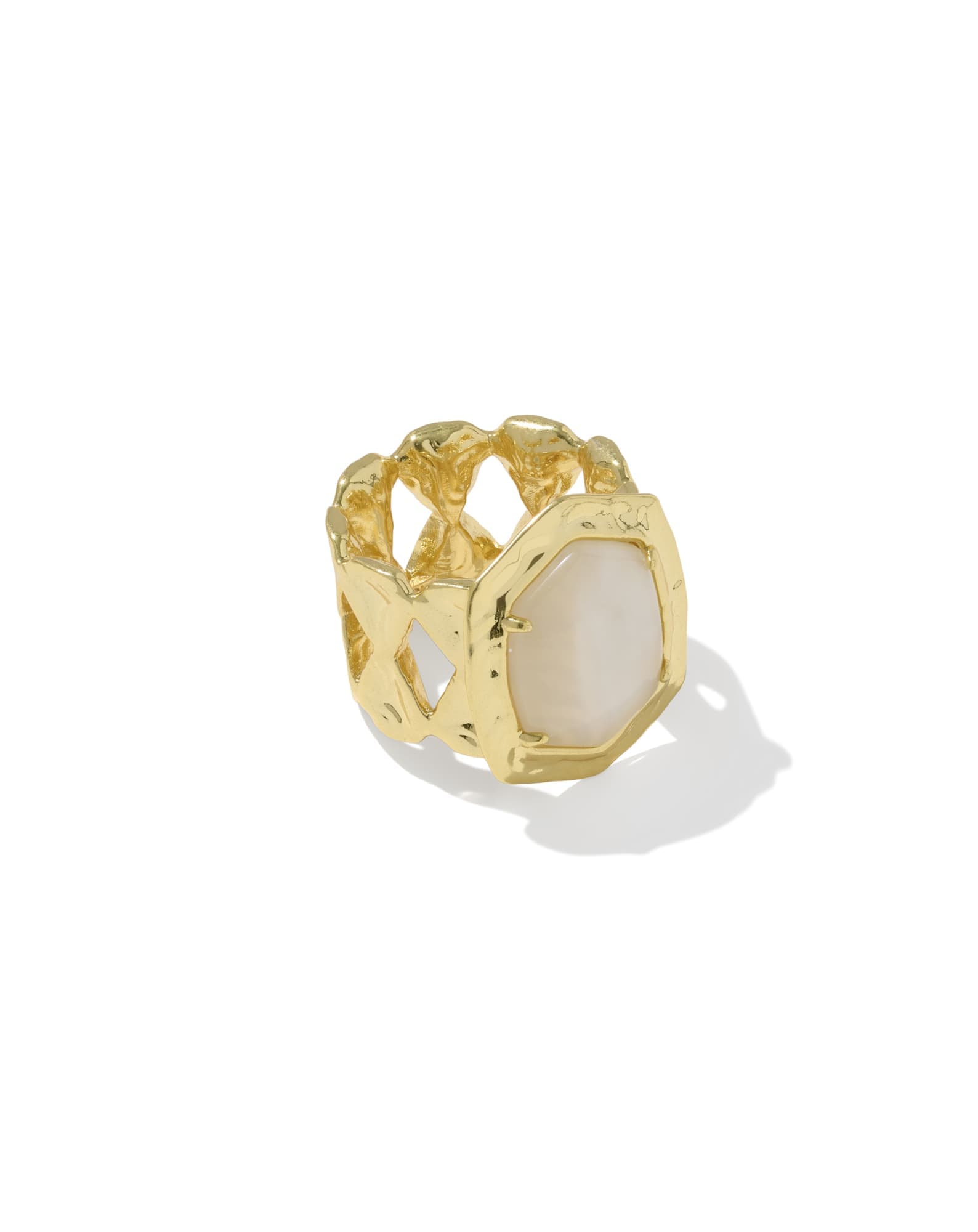Tiger Striped Daphne Cocktail Ring