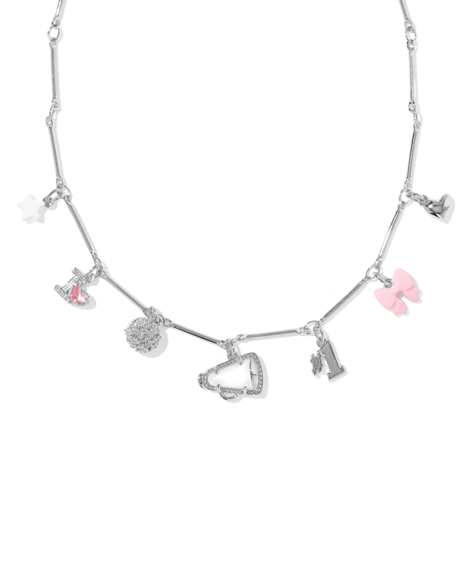 Cheer Silver Charm Necklace