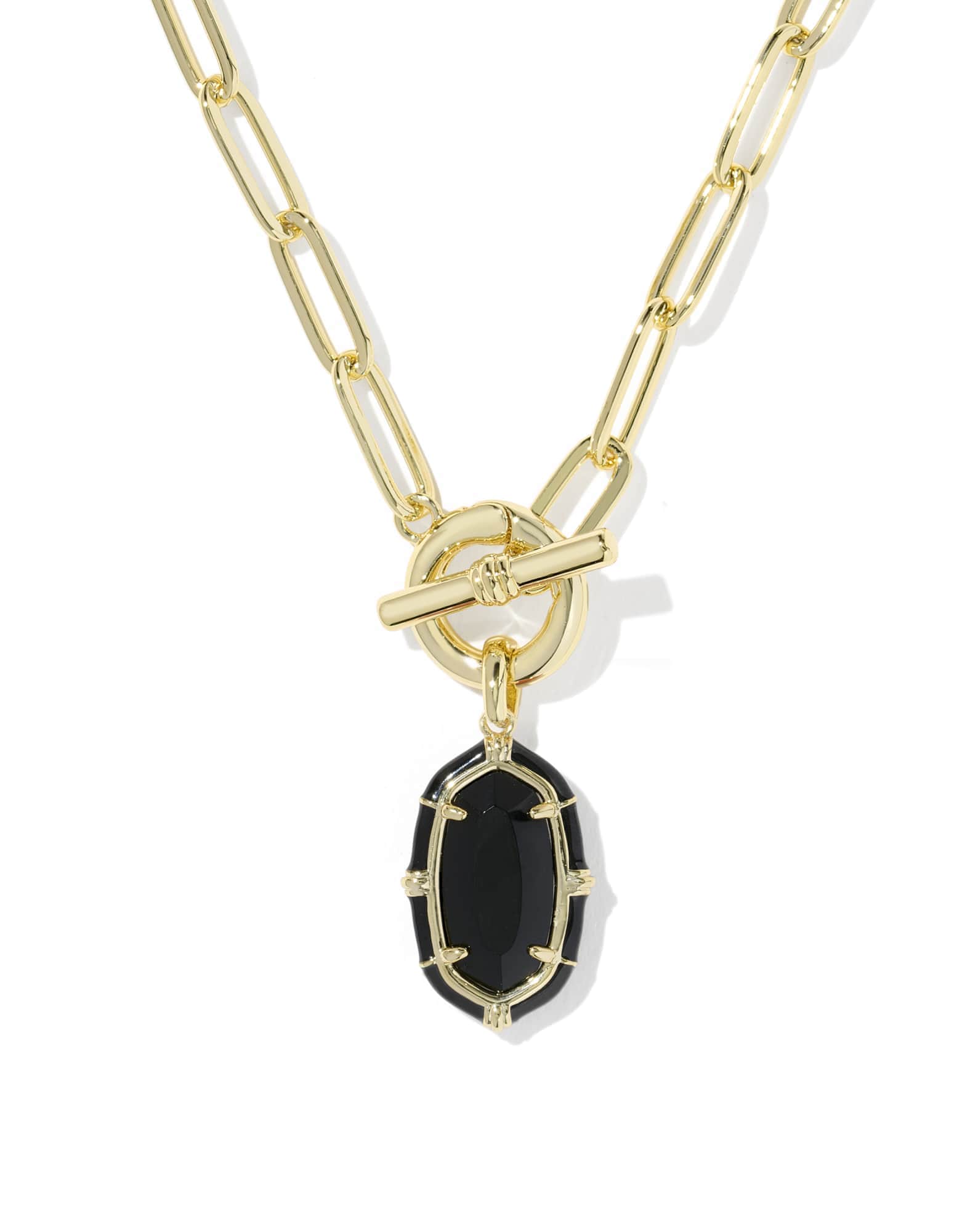 Elisa Enamel Link and Chain Necklace