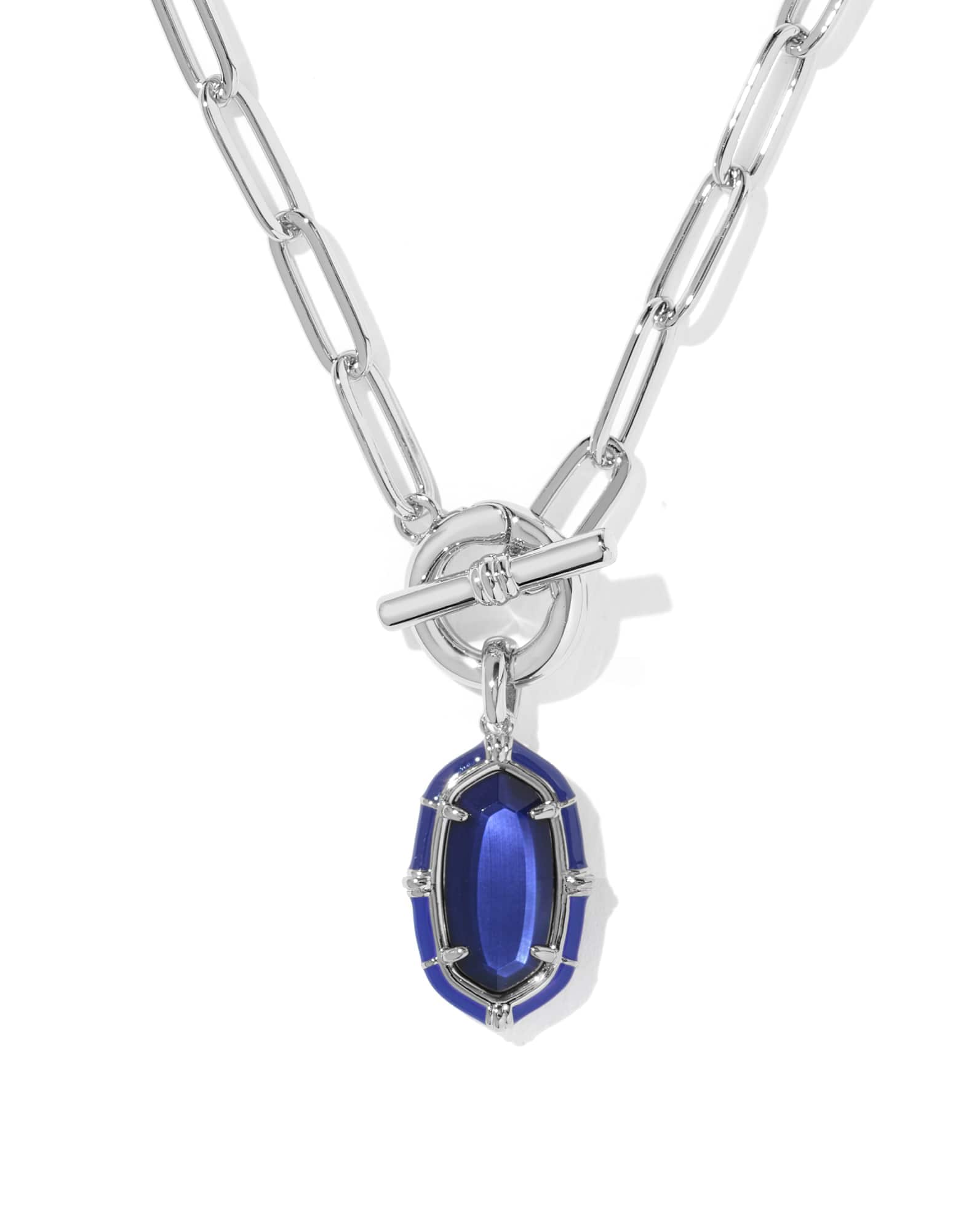 Elisa Enamel Link and Chain Necklace