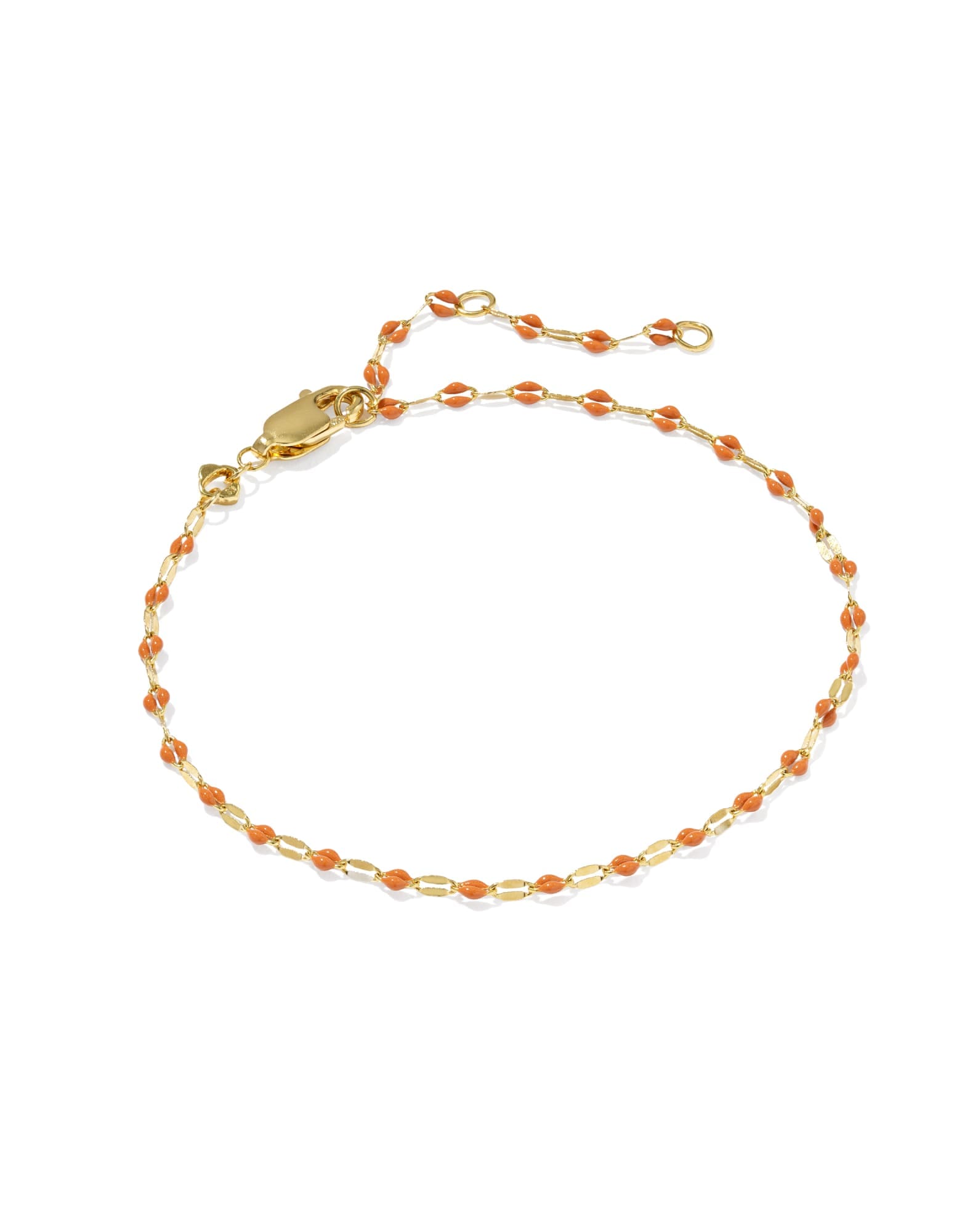 Enamel Mirror 18k Gold Vermeil Chain Bracelet