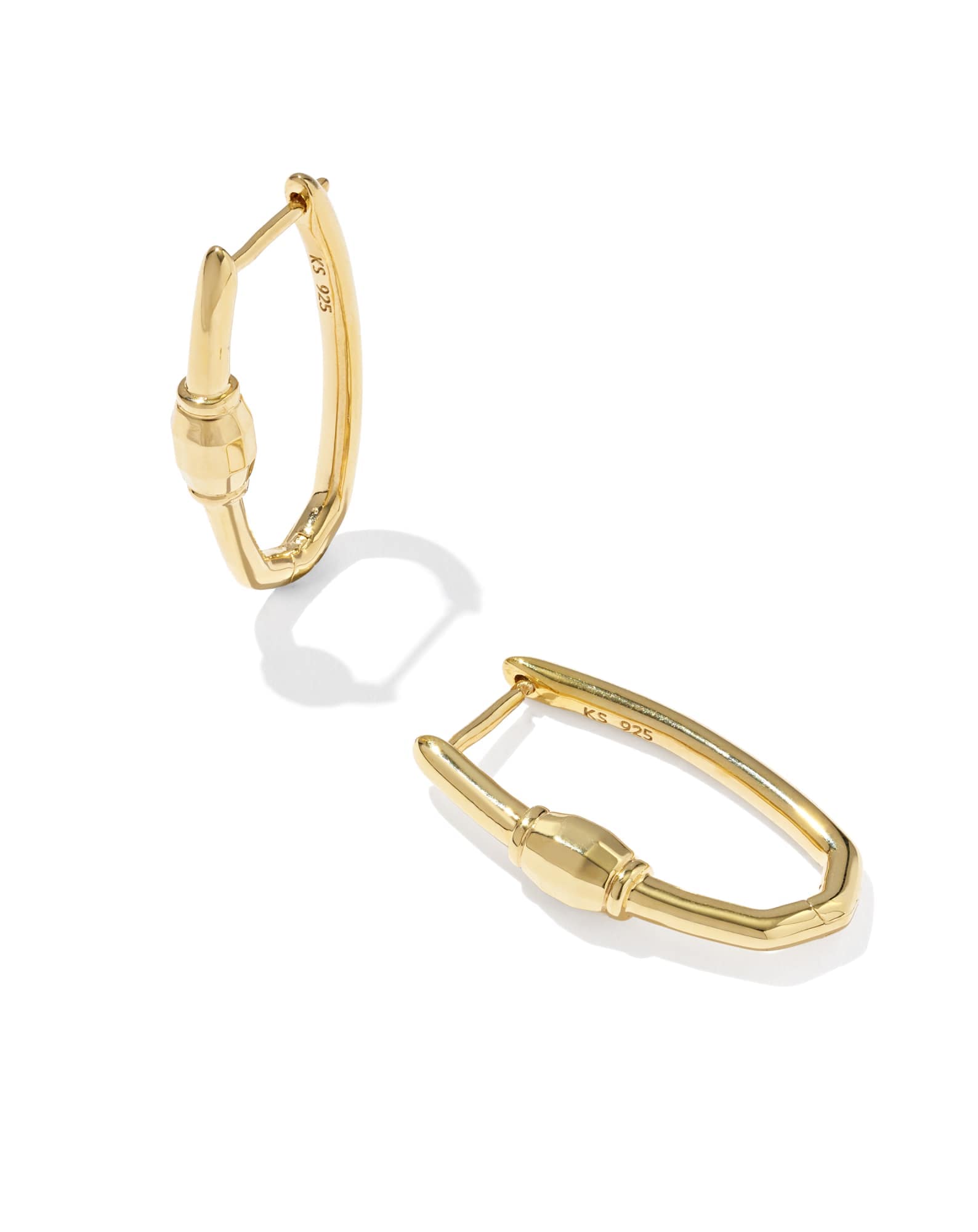 Large Bristol 18k Gold Vermeil Hoop Earrings