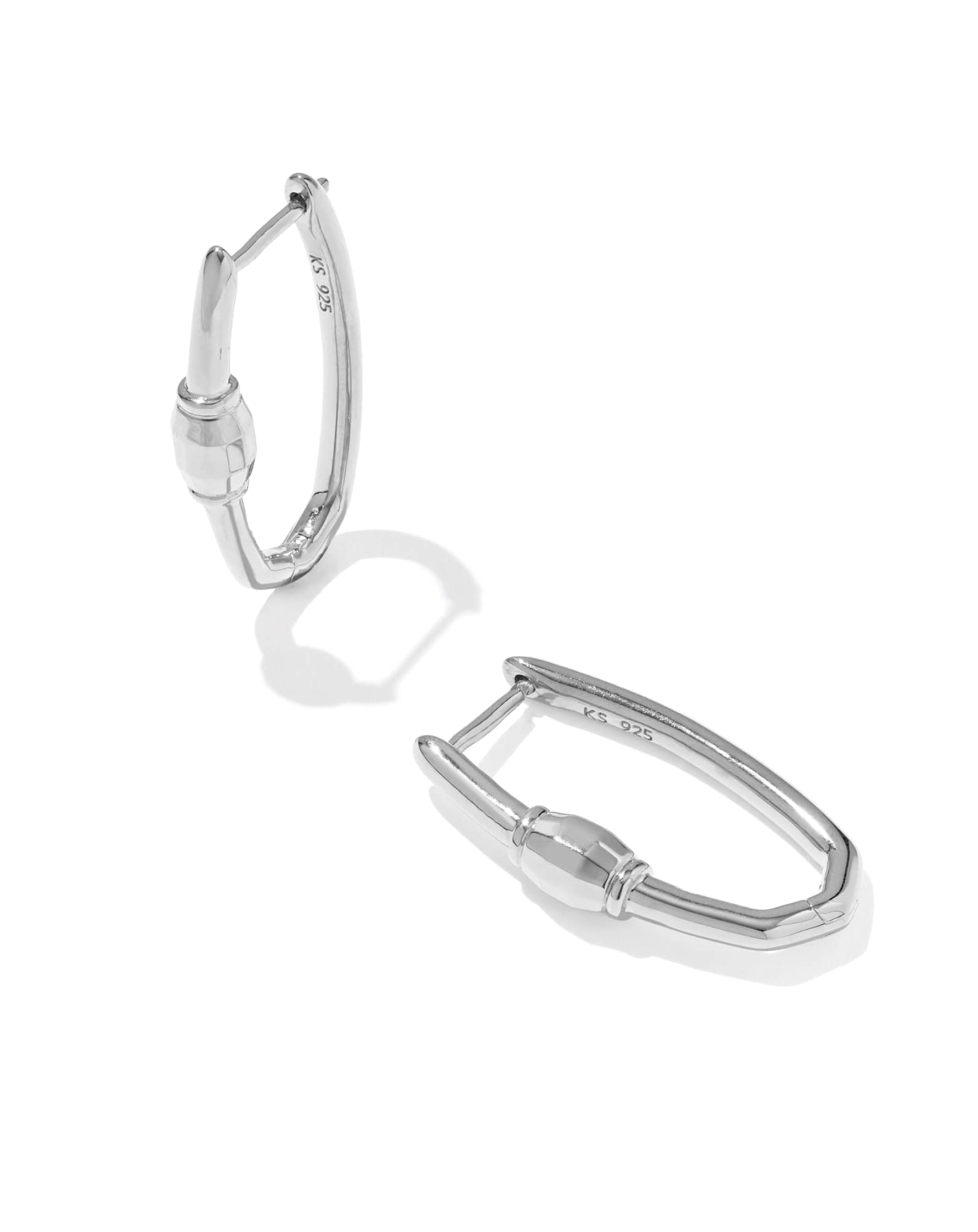 Large Bristol Sterling Silver Hoop Earrings