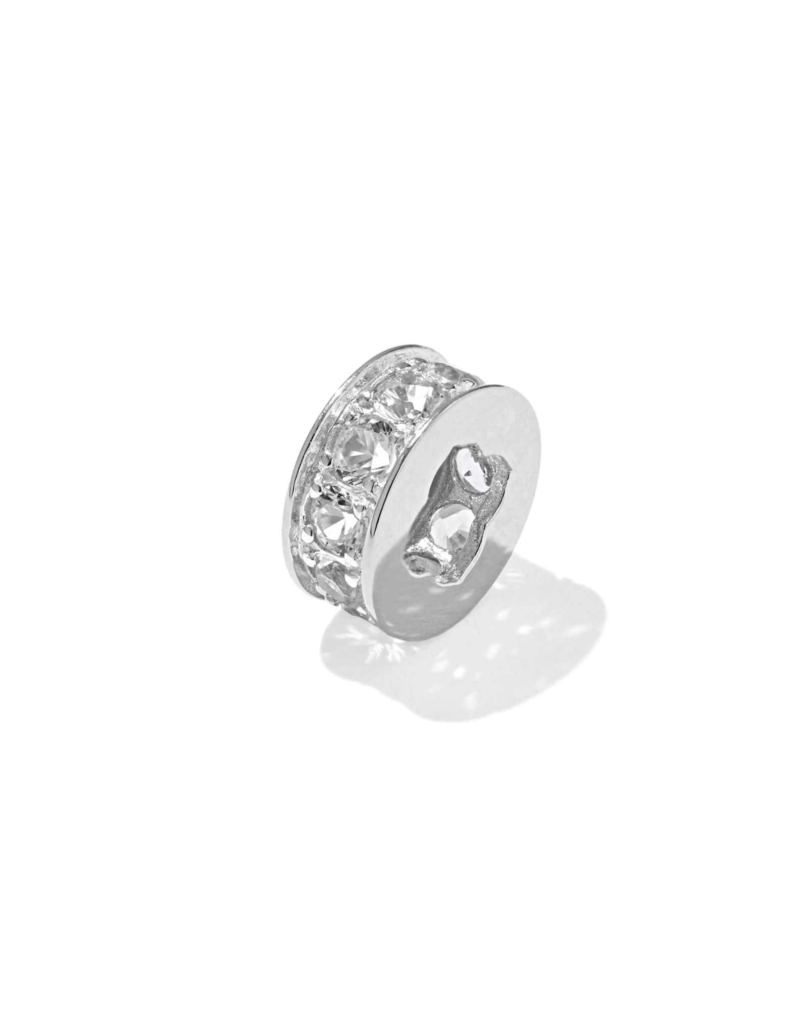 Pave Sterling Silver Spacer Charm