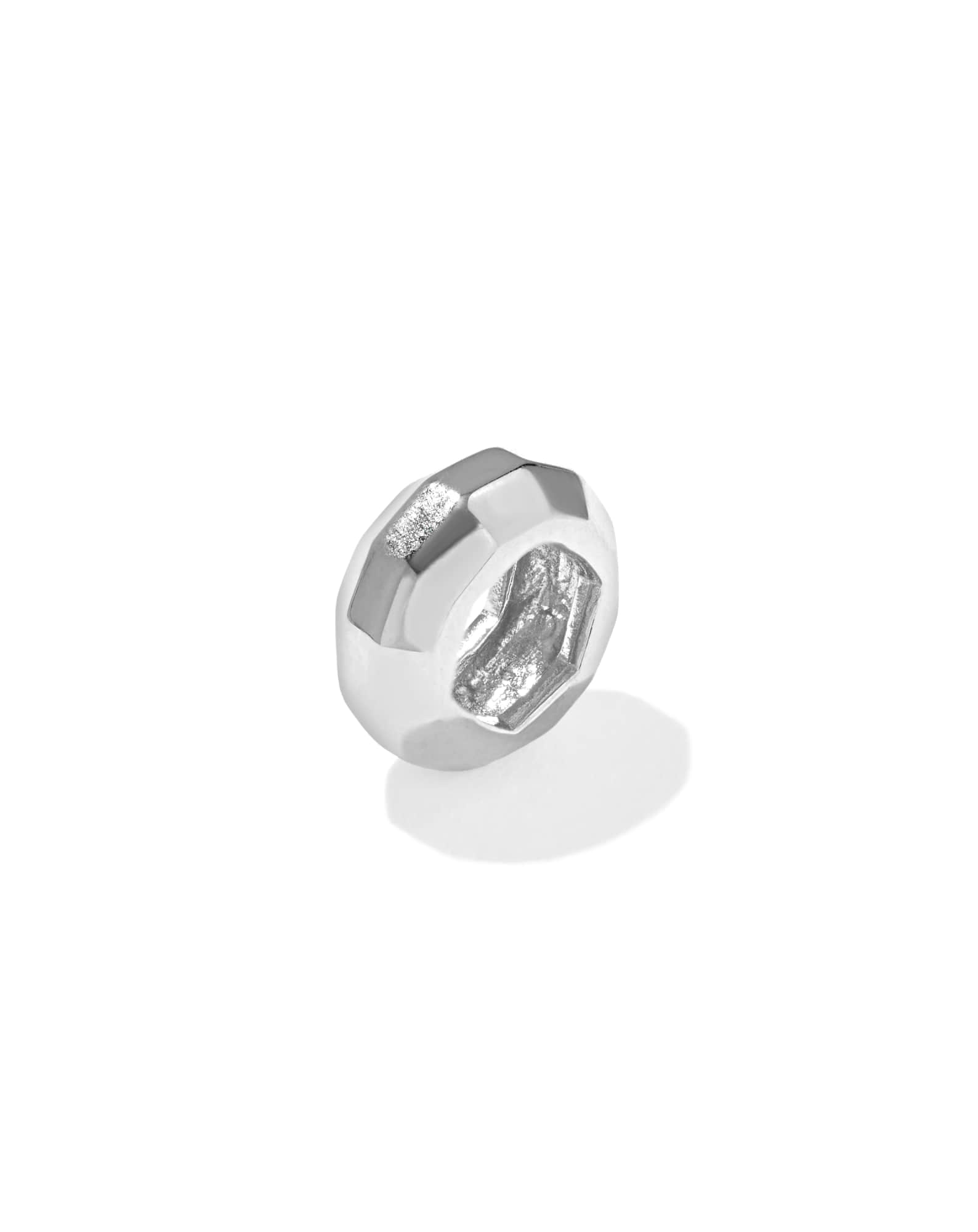 Textured Sterling Silver Spacer Charm