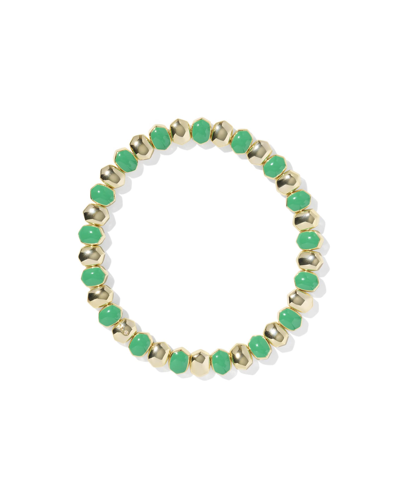 Daphne Enamel Gold Stretch Bracelet