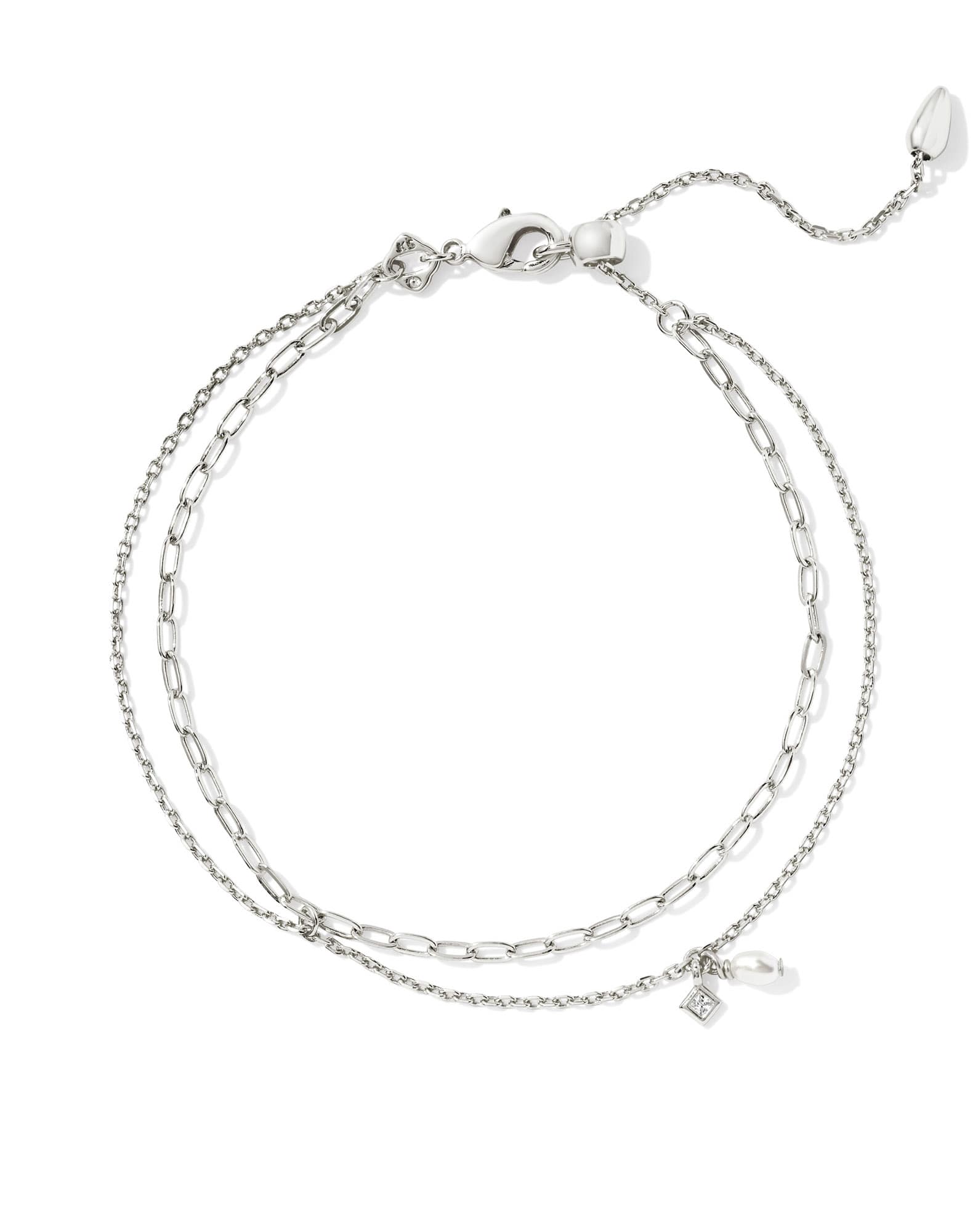 Eve Silver Multi Strand Bracelet in Freshwater Cultured Pearl