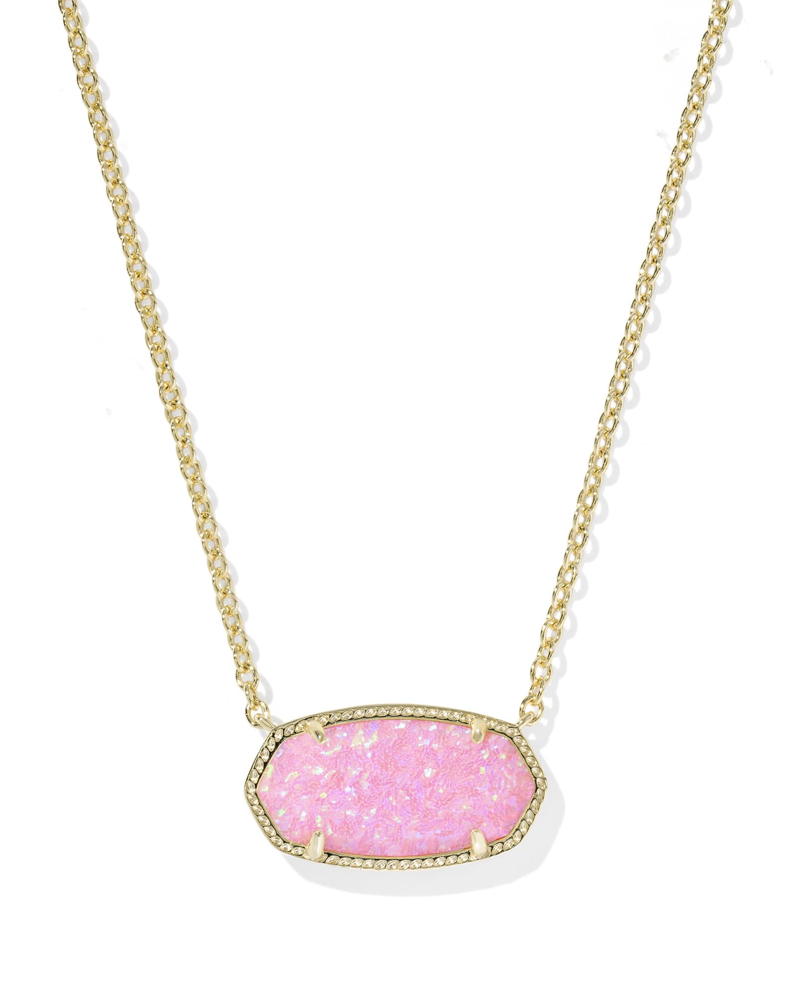 Elisa Gold Statement Short Pendant Necklace