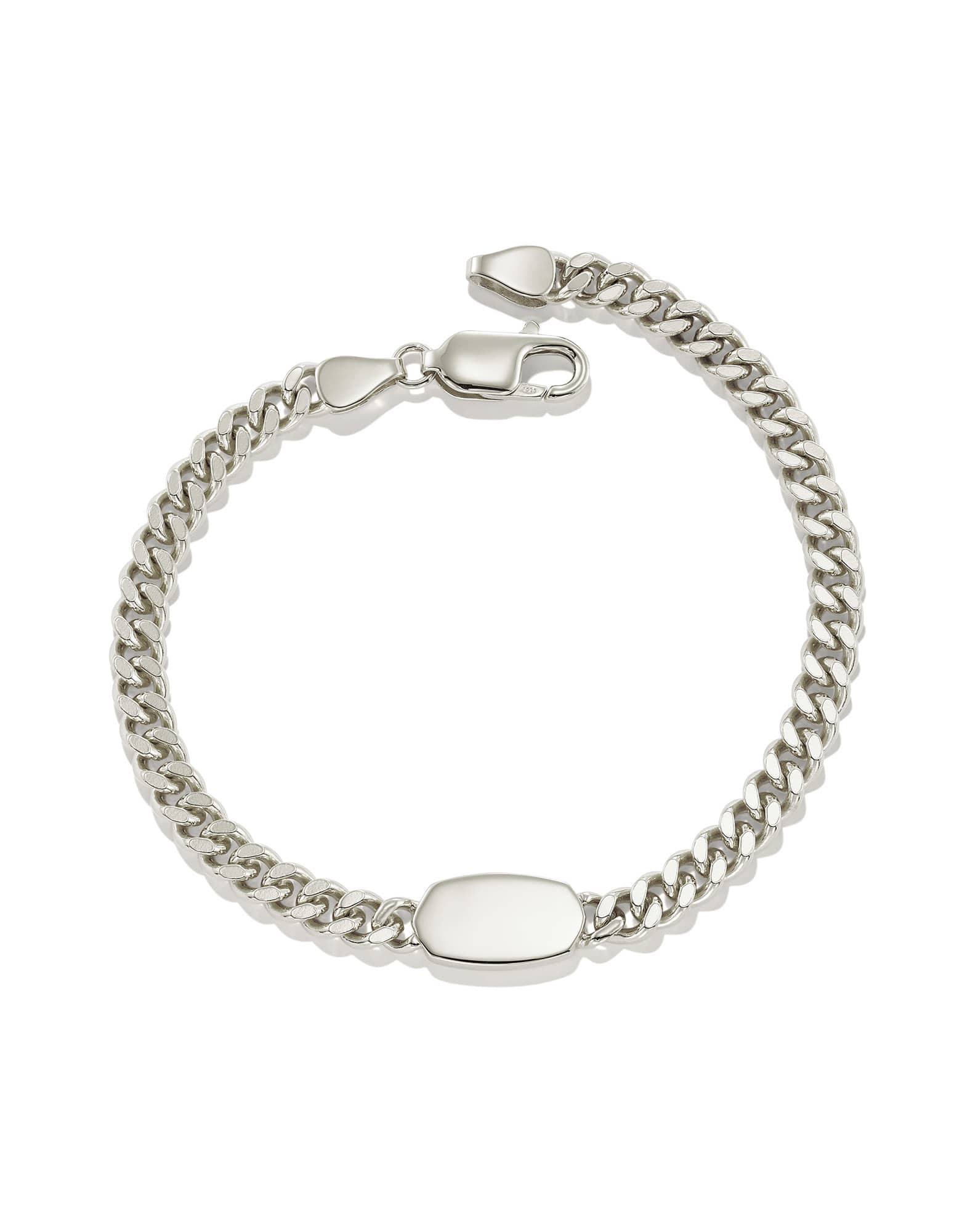 Elaina Curb Chain Bracelet in Sterling Silver