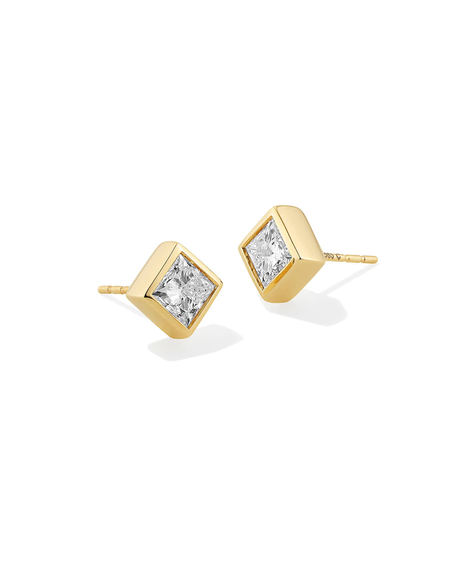 1.5 ct Lab Grown Diamond Michelle 14k Yellow Gold Stud Earrings