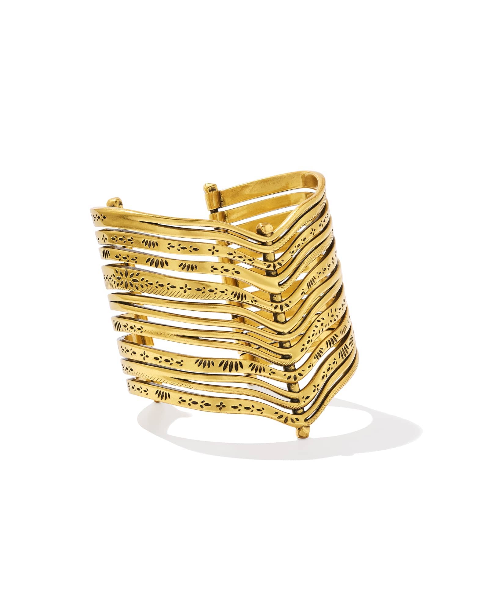 Calliope Vintage Gold Statement Cuff Bracelet