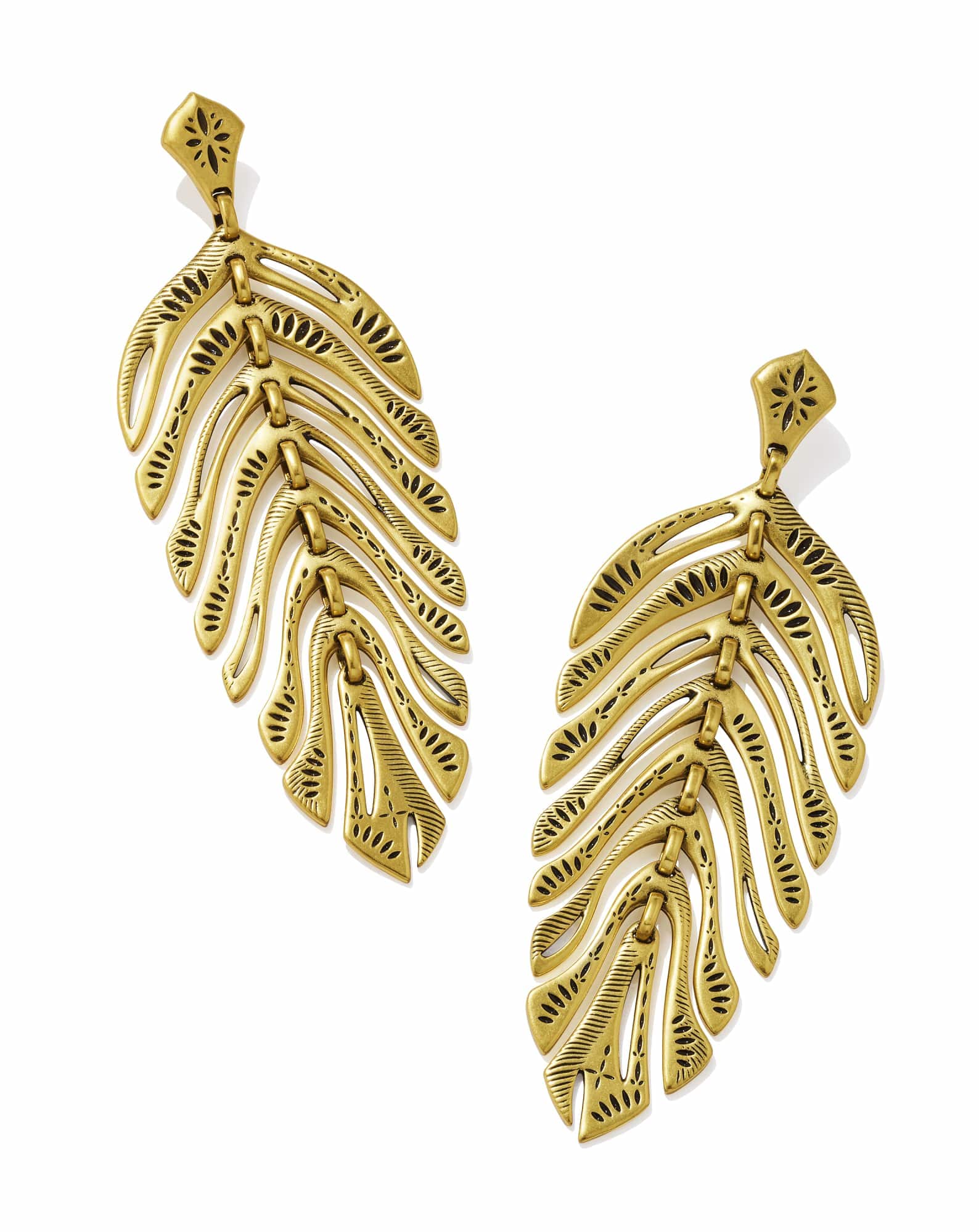 Calliope Vintage Gold Statement Earrings