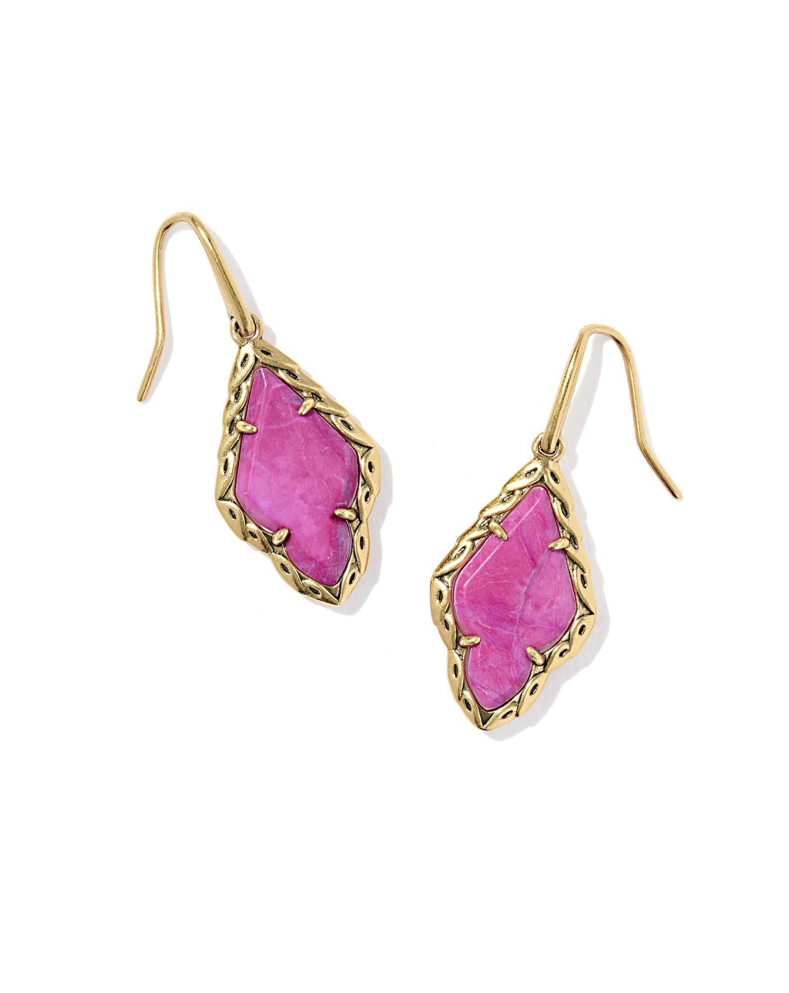 Adeline Vintage Gold Drop Earrings