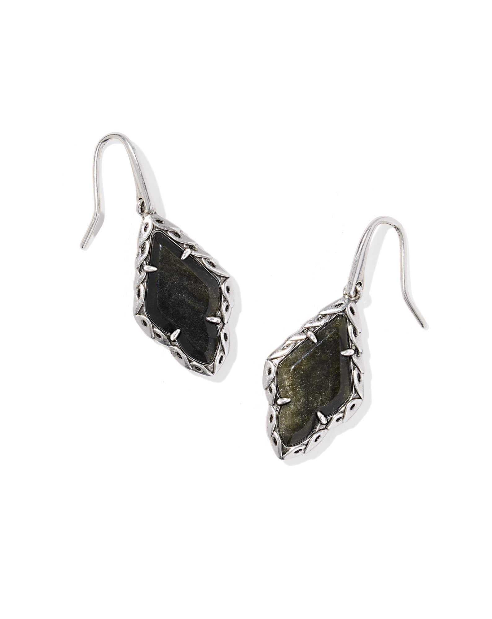 Adeline Vintage Silver Drop Earrings