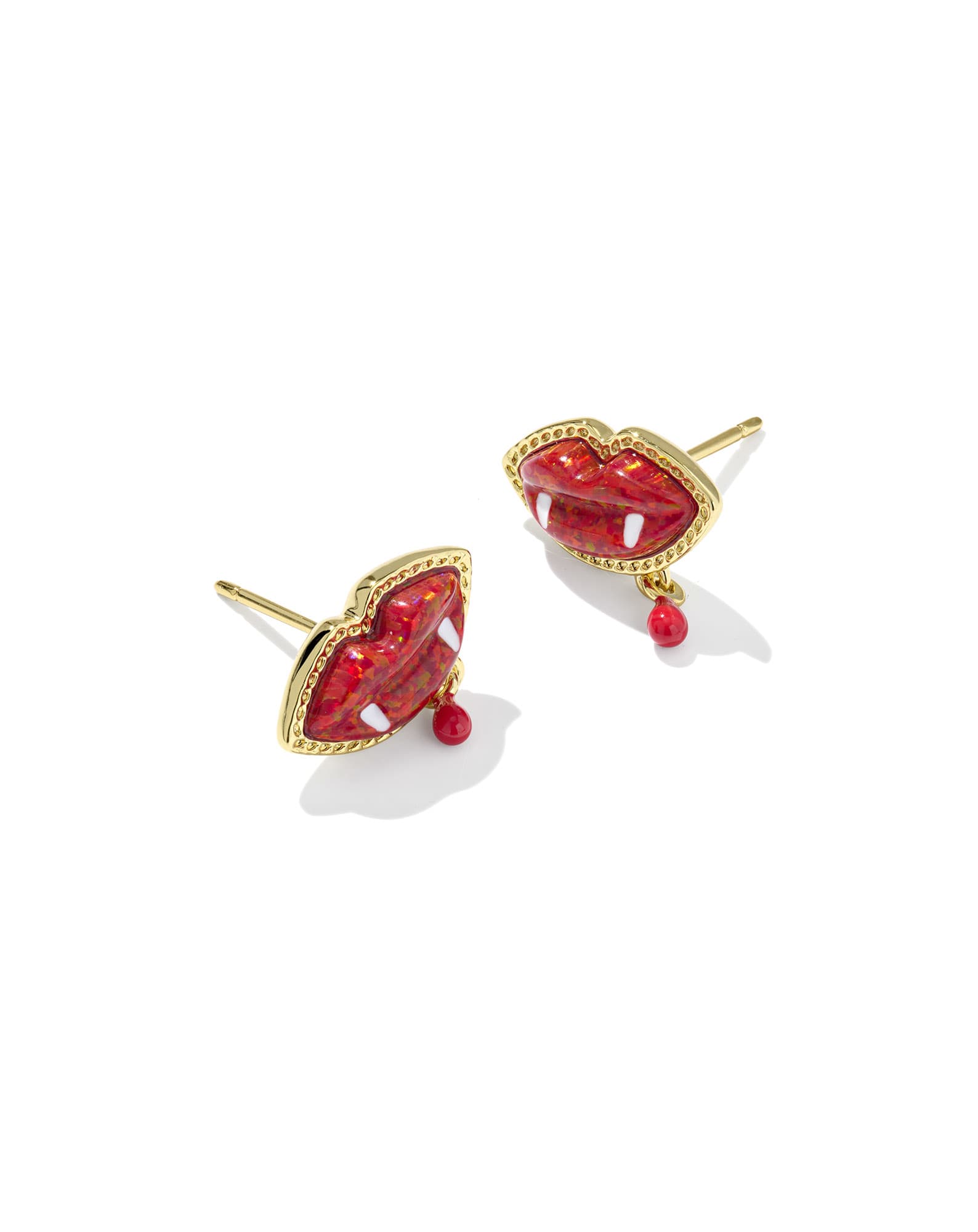 Vampire Gold Stud Earrings