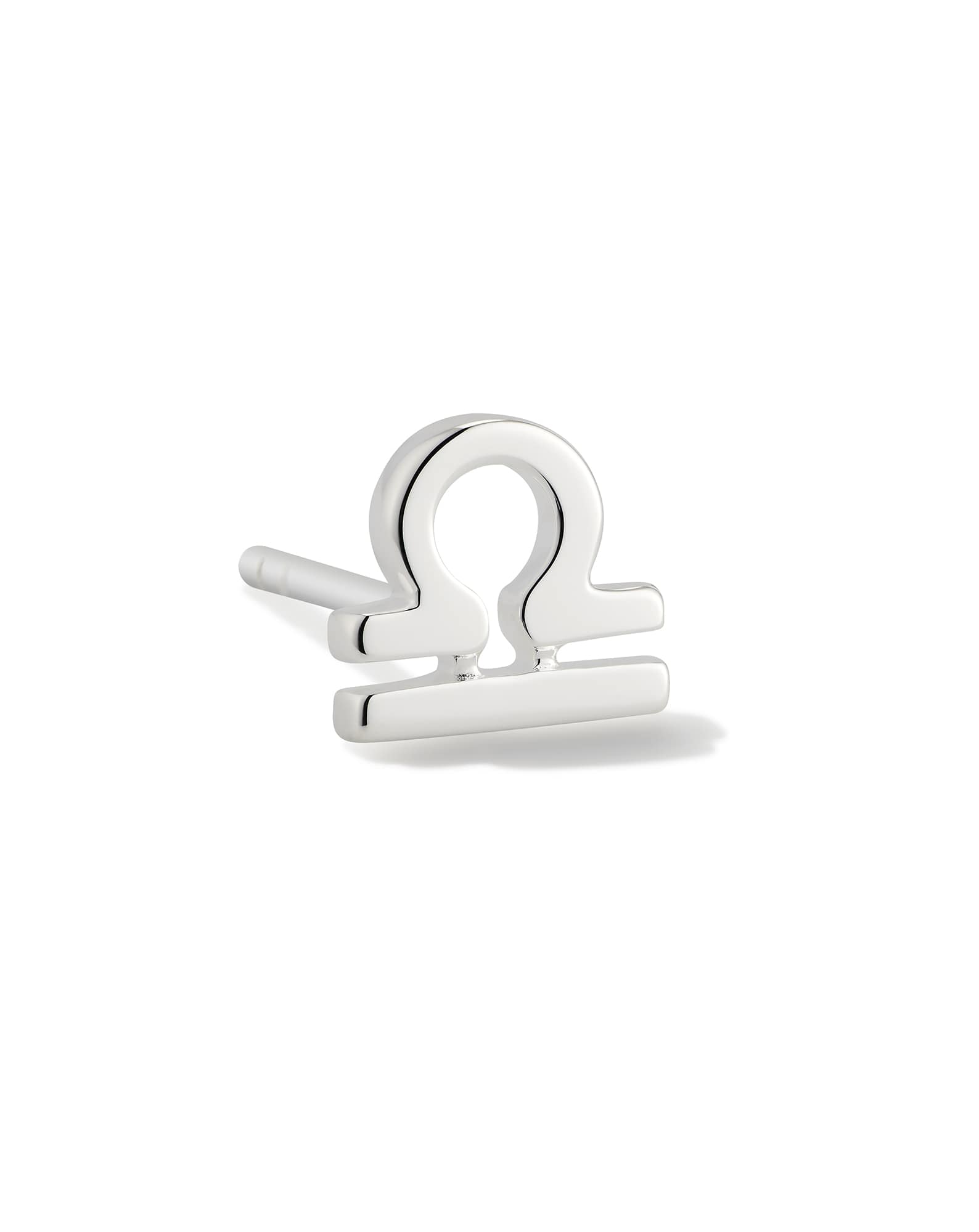 Libra Single Stud Earring in Sterling Silver