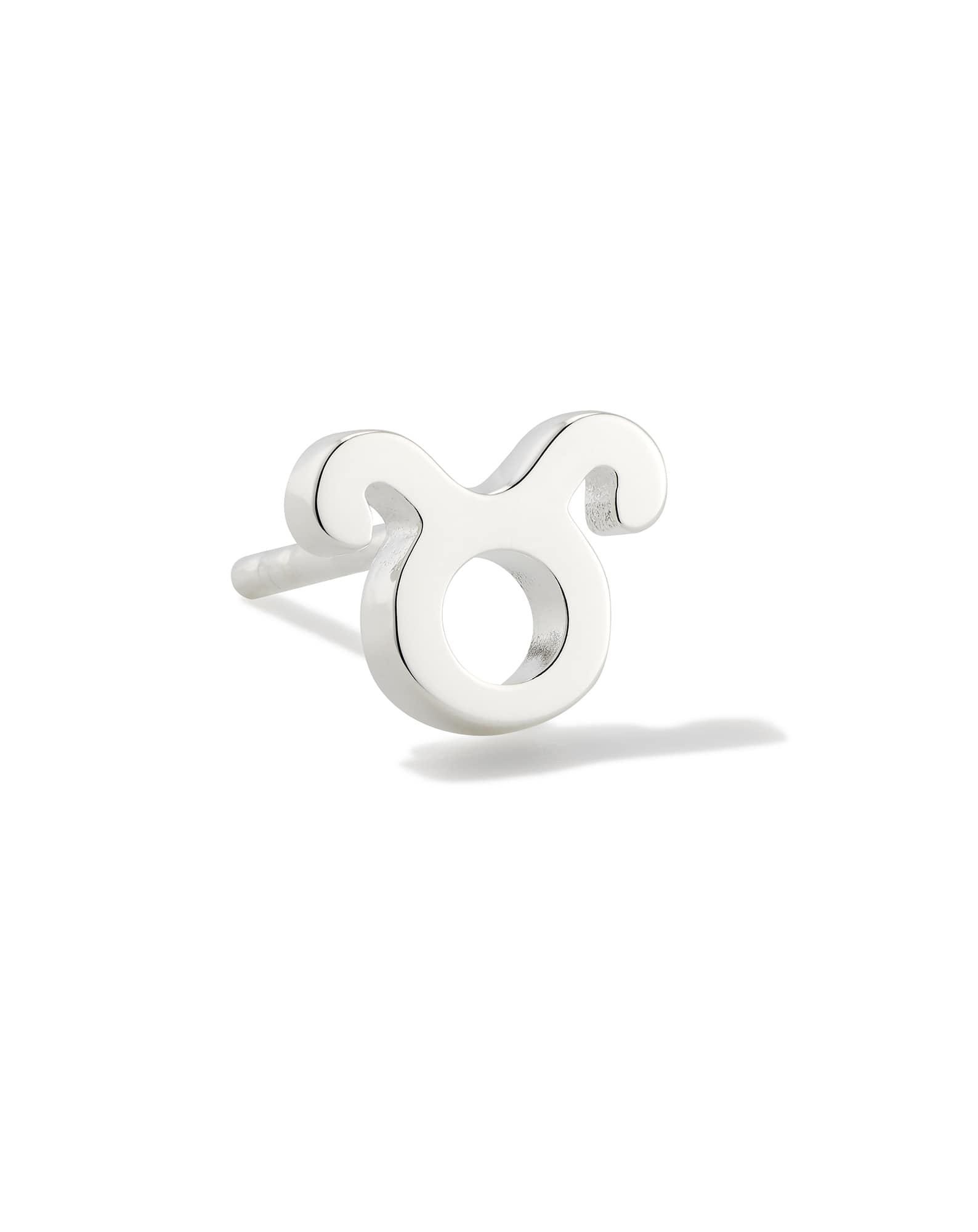 Taurus Single Stud Earring in Sterling Silver