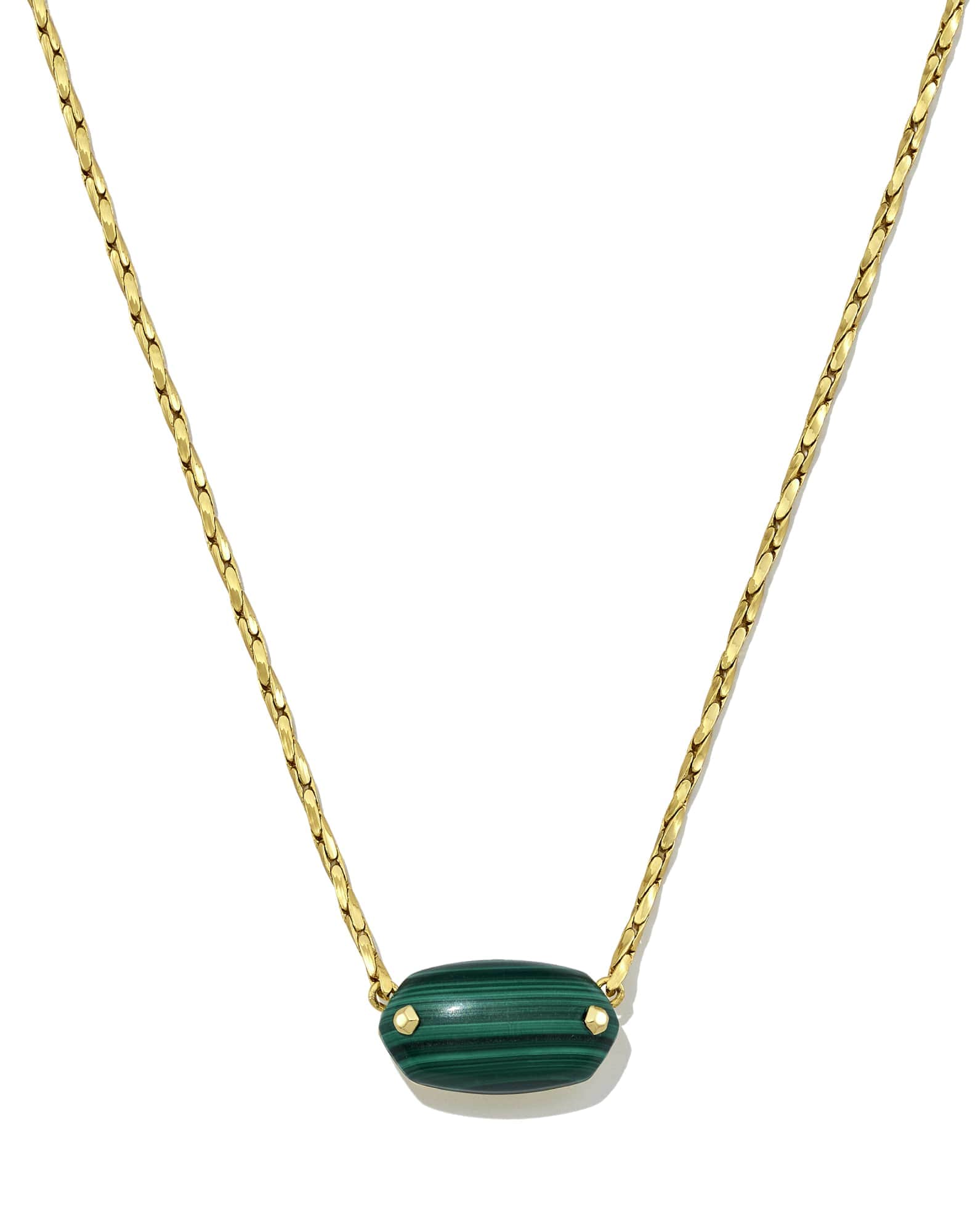 Elisa Riveted Gold Short Pendant Necklace