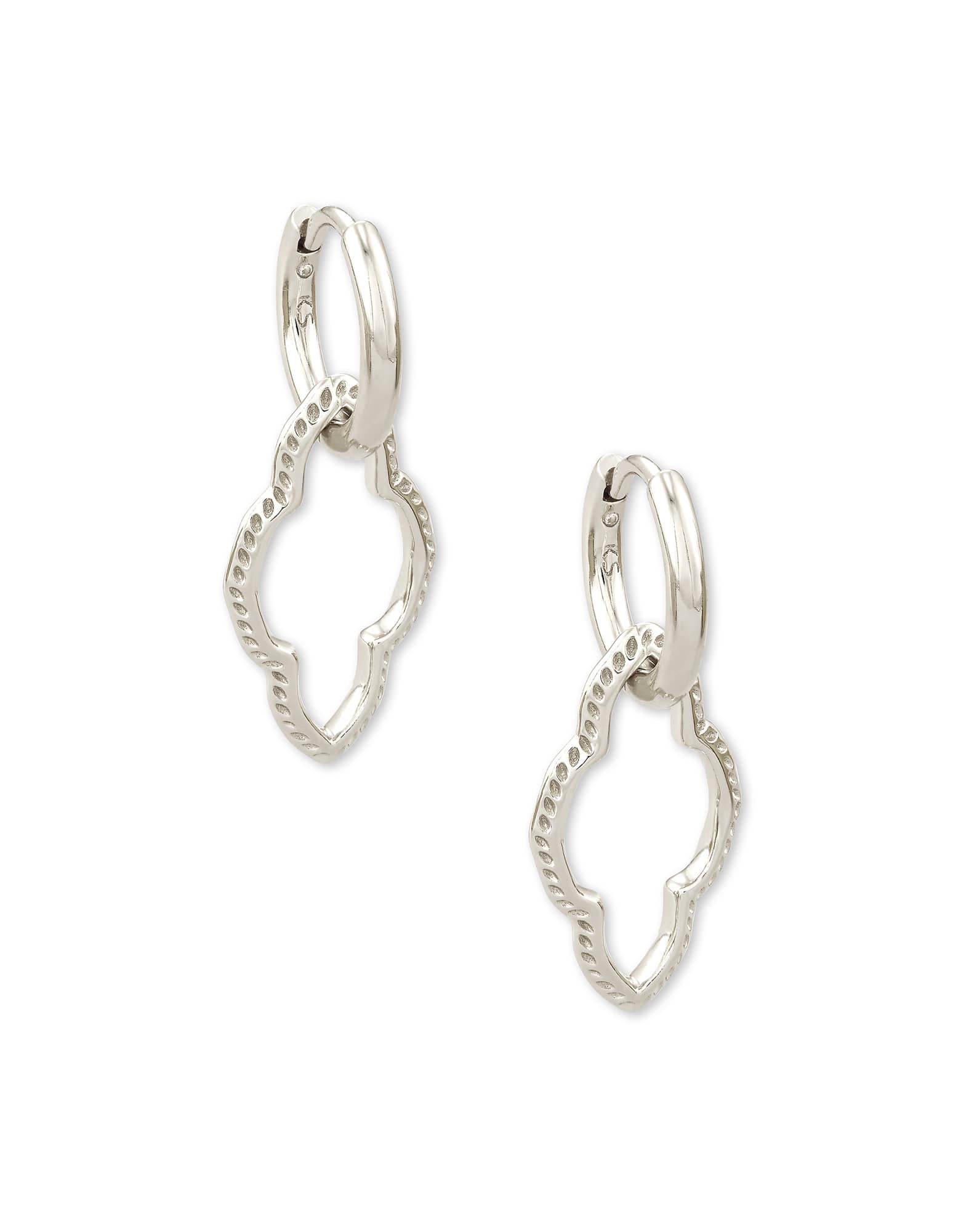 Abbie Convertible Huggie Earrings in Silver