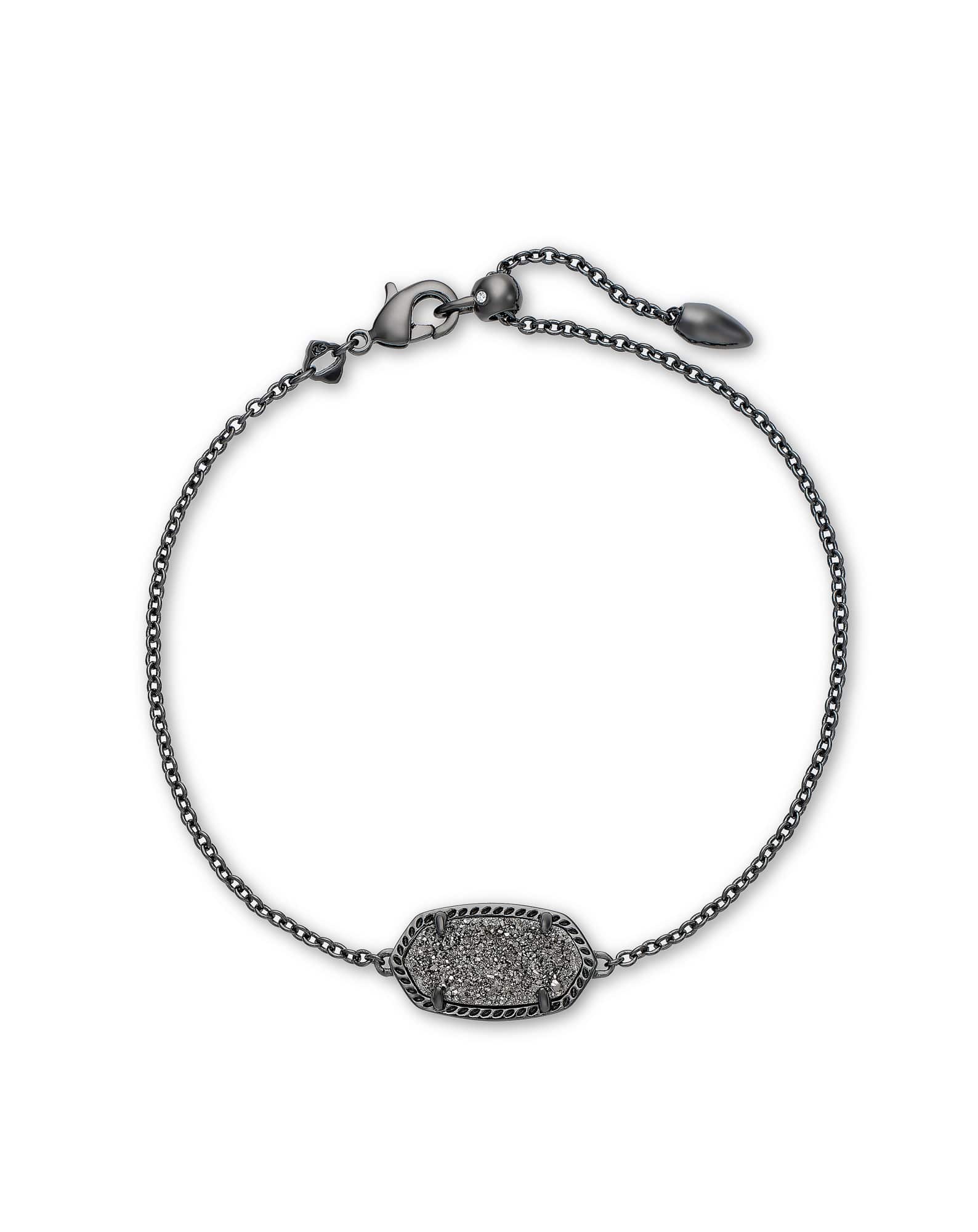 Elaina Gunmetal Single Slide Bracelet
