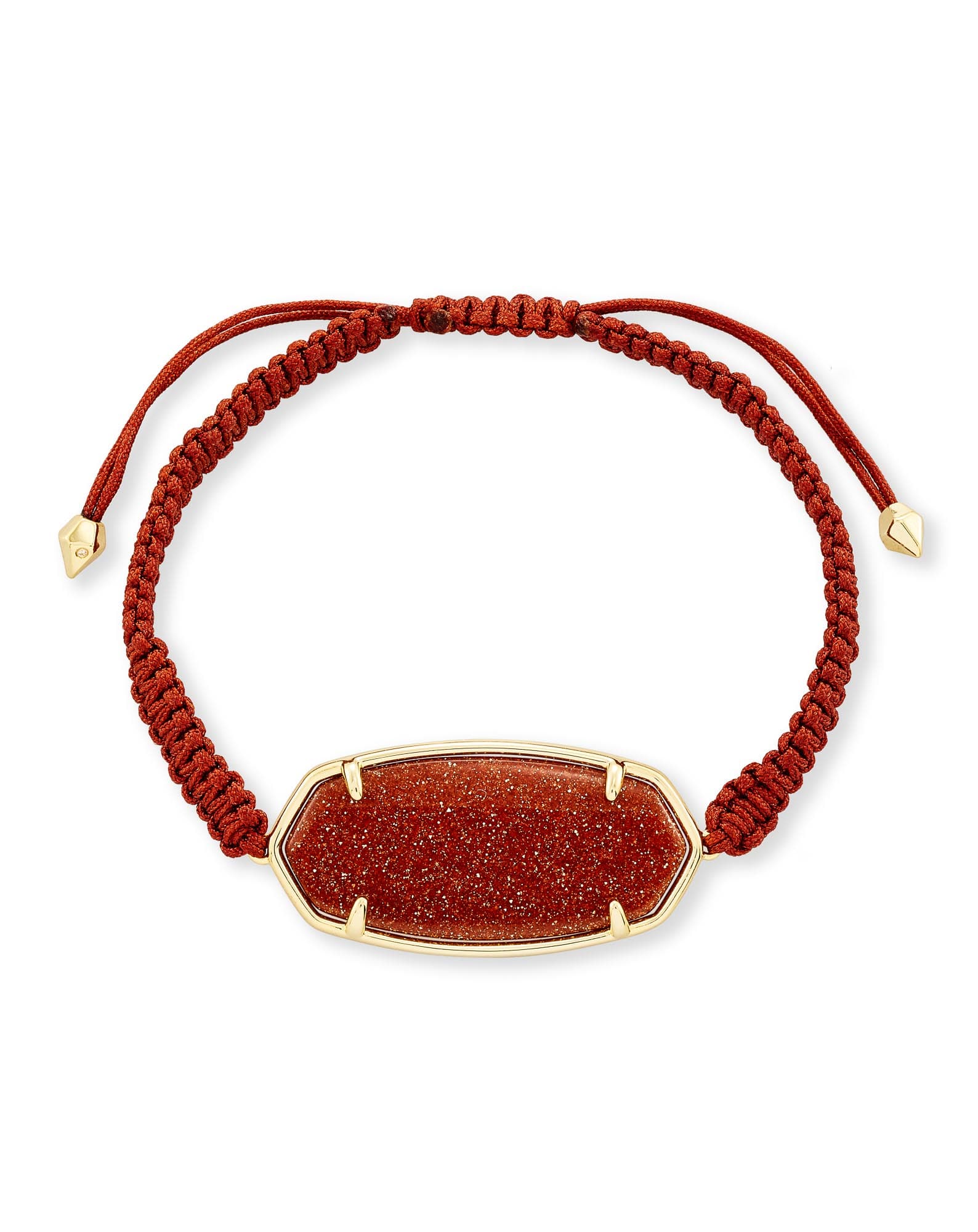 Elle Gold Friendship Bracelet in Goldstone