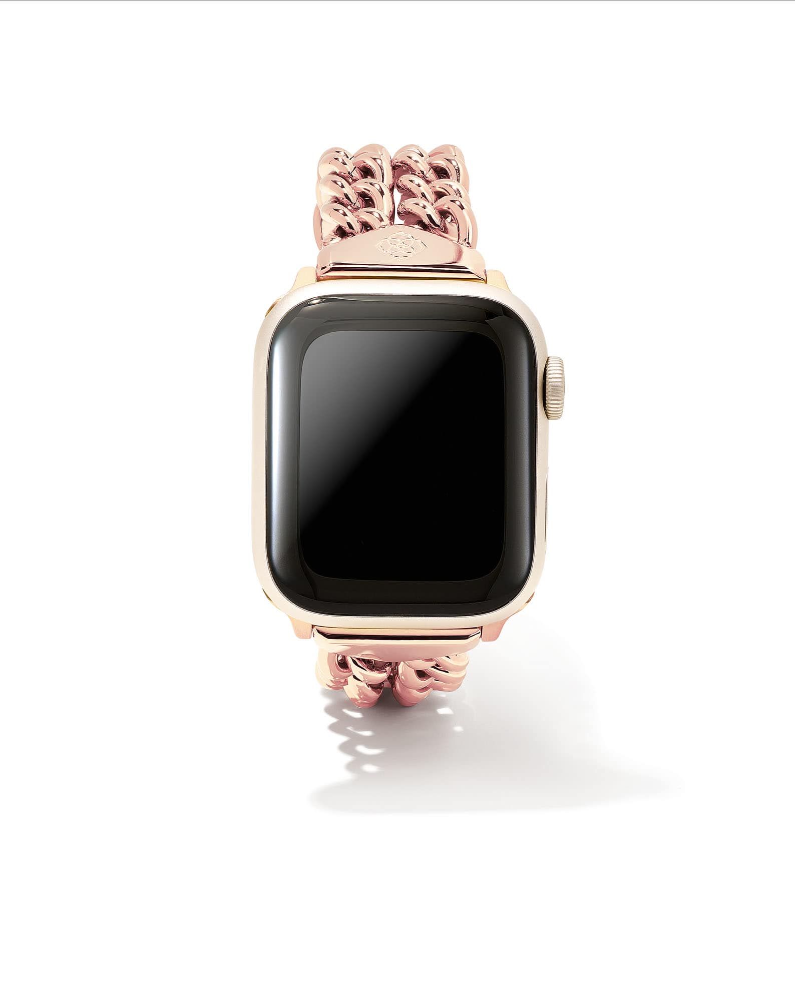 Whitley Double Chain Watch Band in Rose Gold Tone Stainless Steel