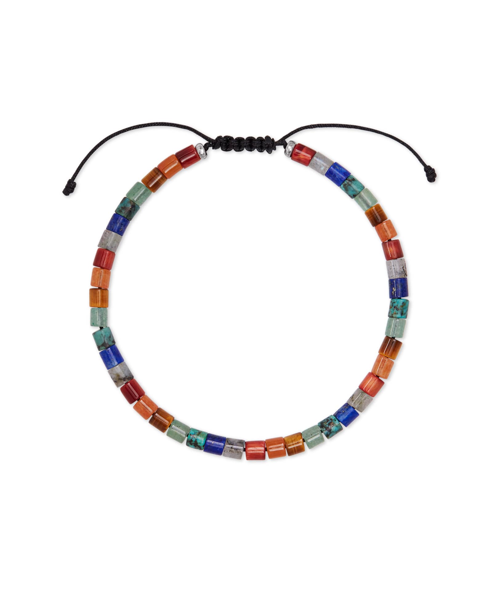 Grey Oxidized Sterling Silver Bracelet in Multi Mix