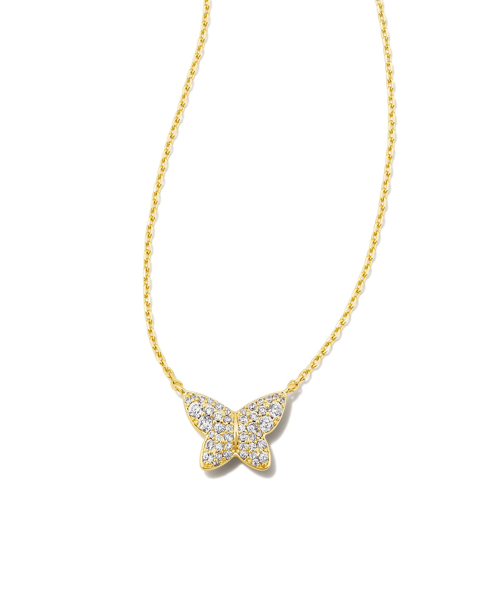 Lillia Crystal Butterfly Pendant Necklace