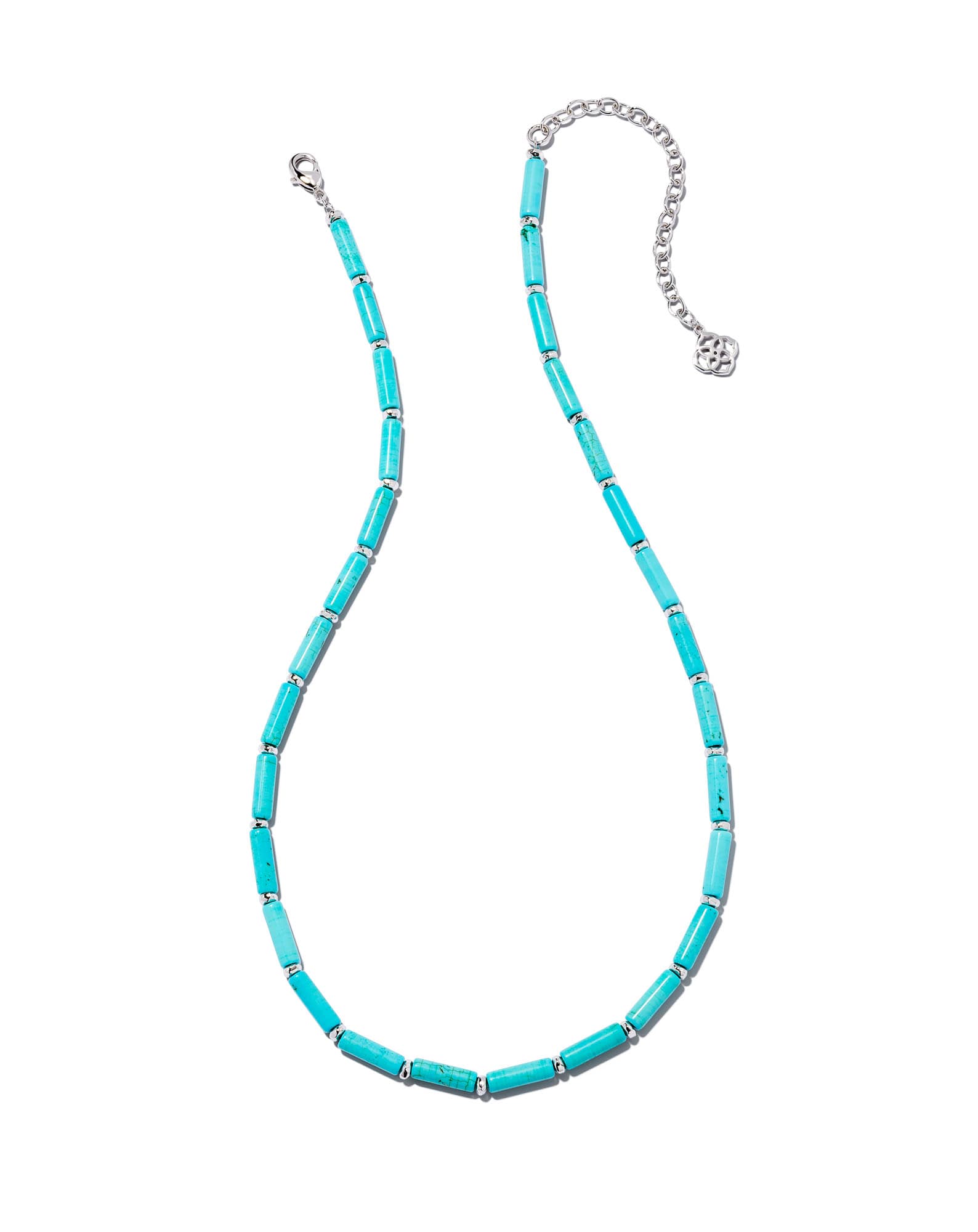 Ember Silver Strand Necklace in Variegated Turquoise Magnesite