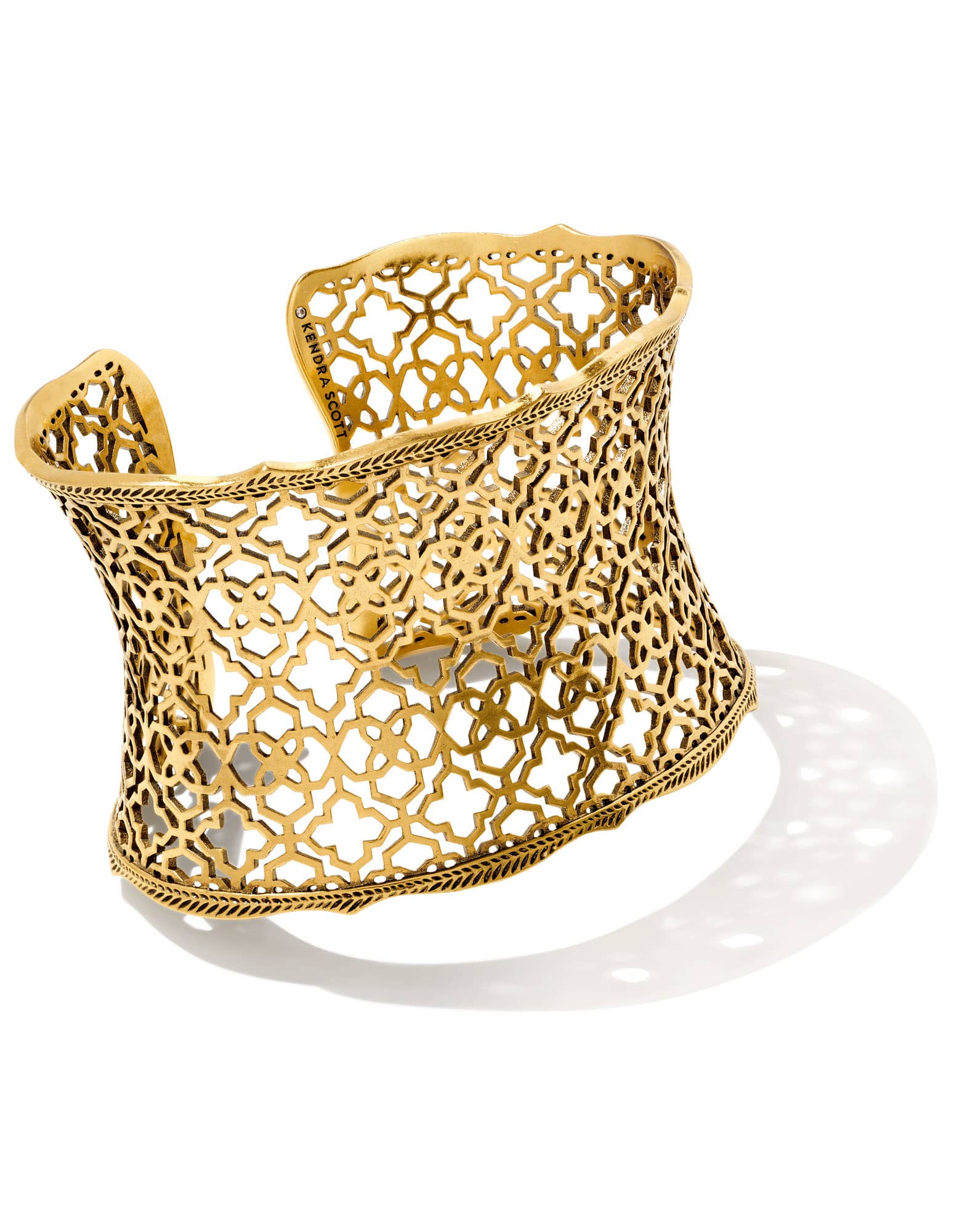 Candice Statement Cuff Bracelet in Vintage Gold