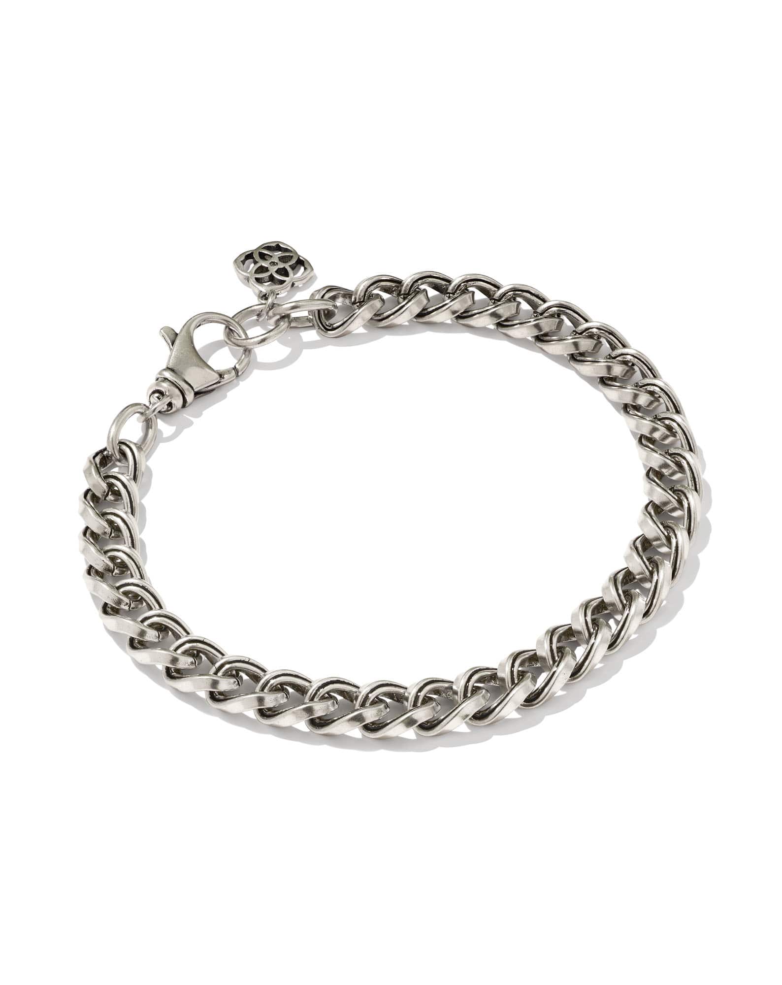 Vincent Chain Bracelet in Vintage Silver