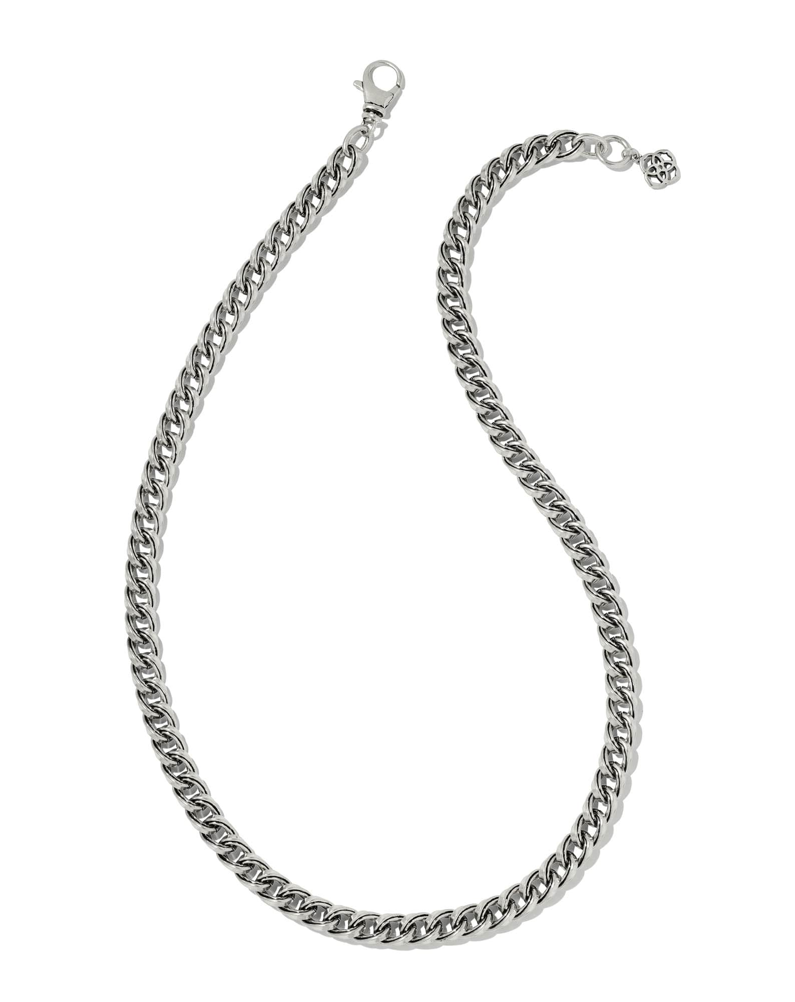Vincent Chain Necklace in Vintage Silver