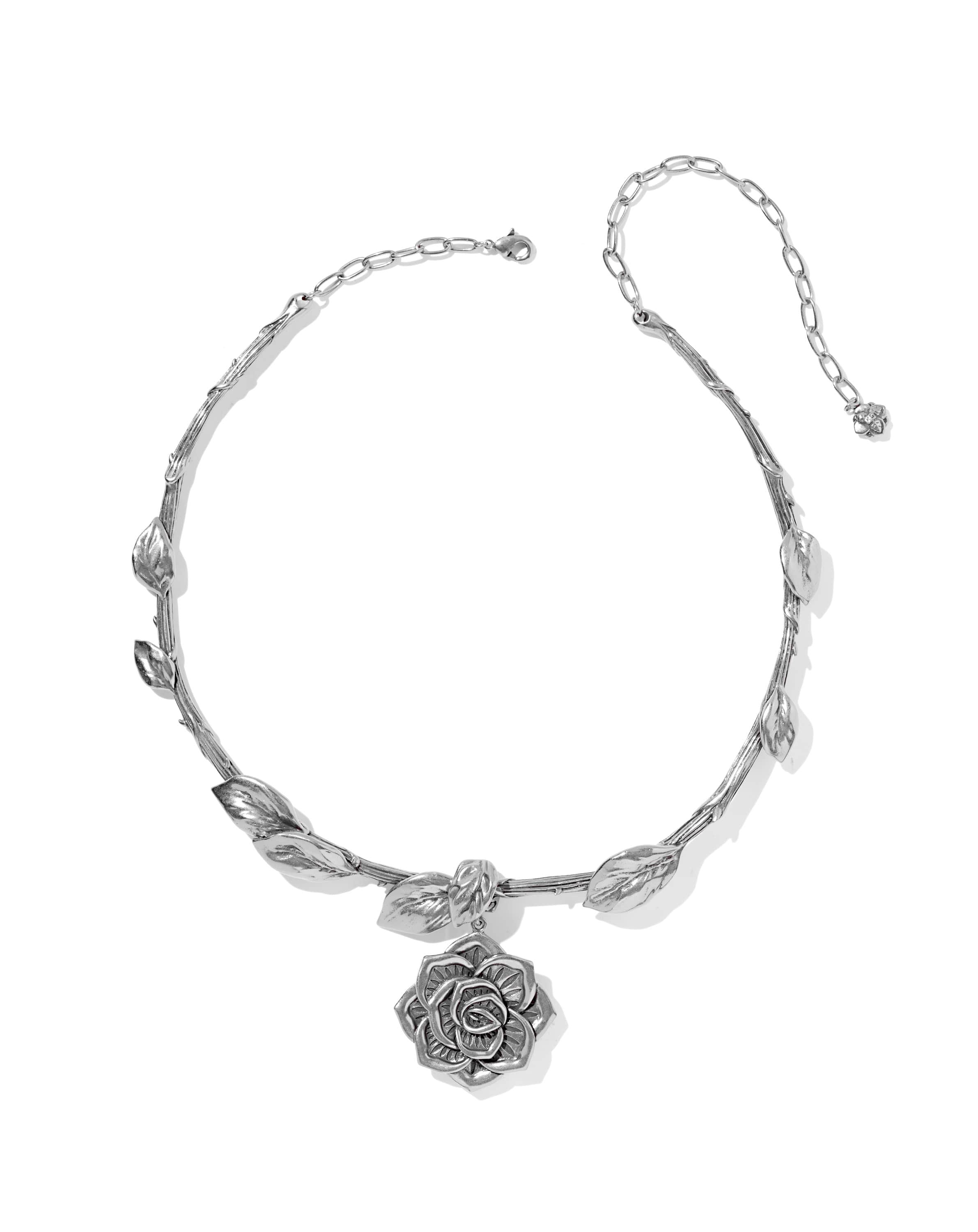 Ansel Vintage Silver Collar Necklace