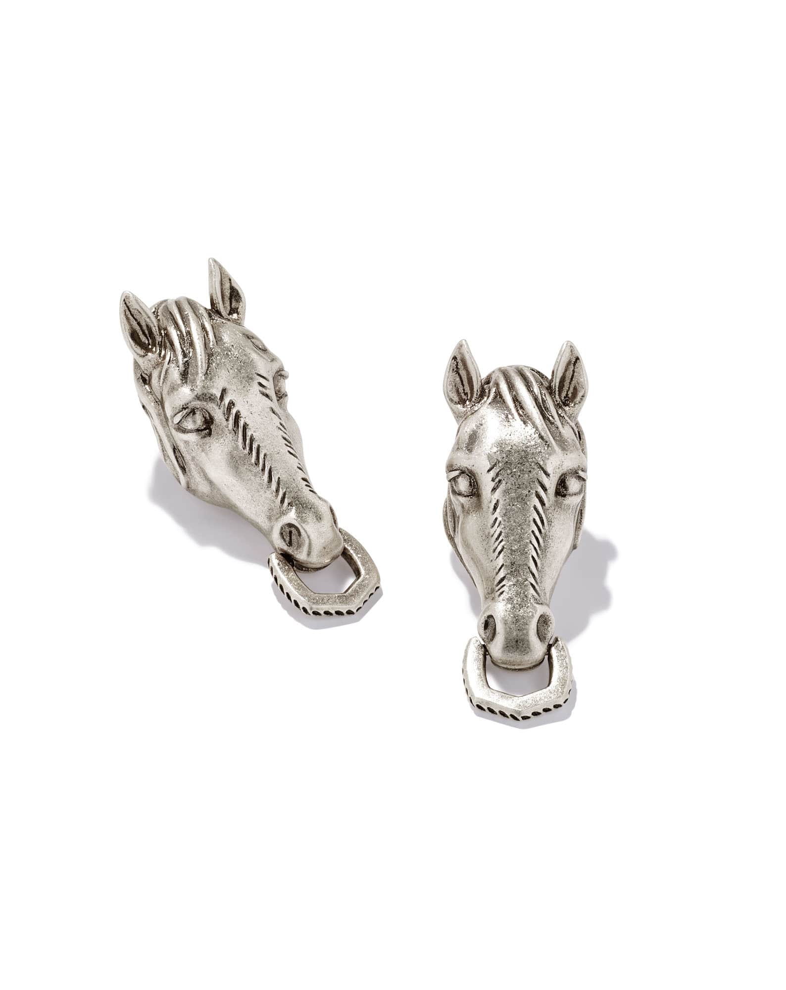 Beau Statement Earring in Vintage Silver