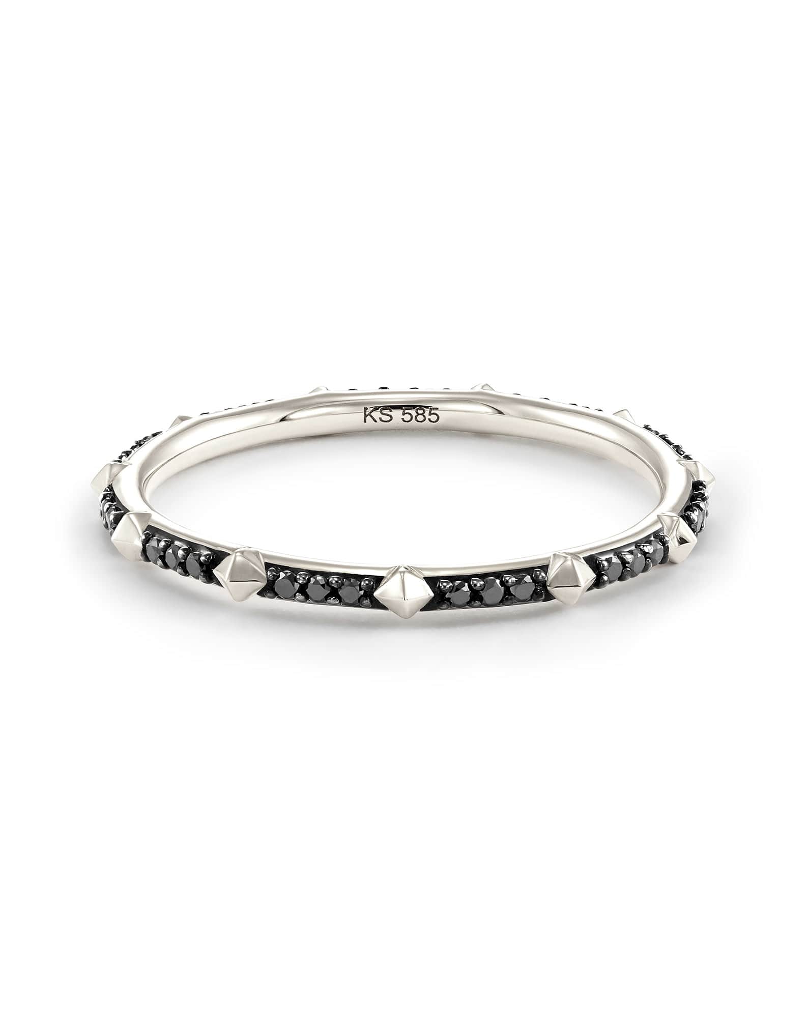 Astrid 14k Ring in Black Diamond