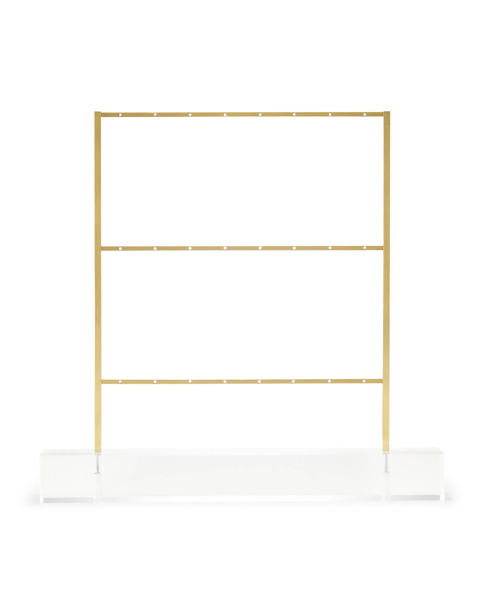 Earring Ladder Jewelry Stand in Antique Brass