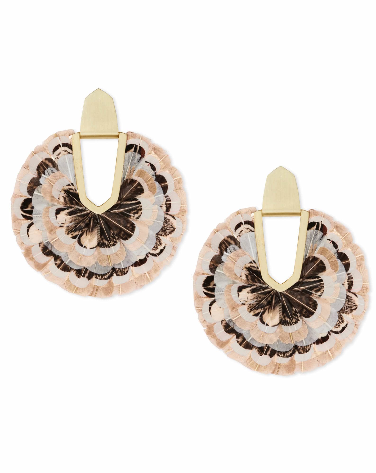 Diane Feather Statement Earrings