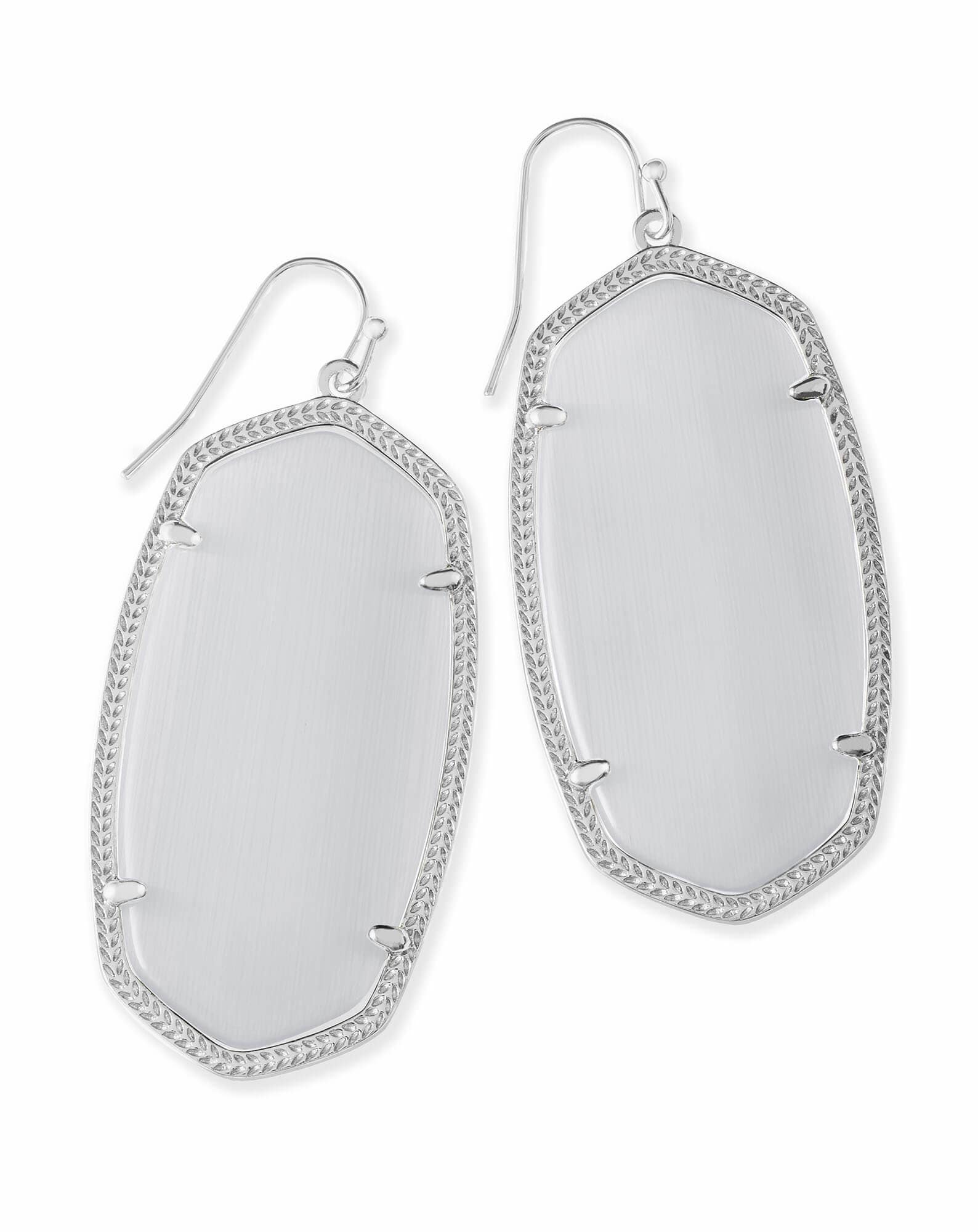 Danielle Statement Earrings in Silver