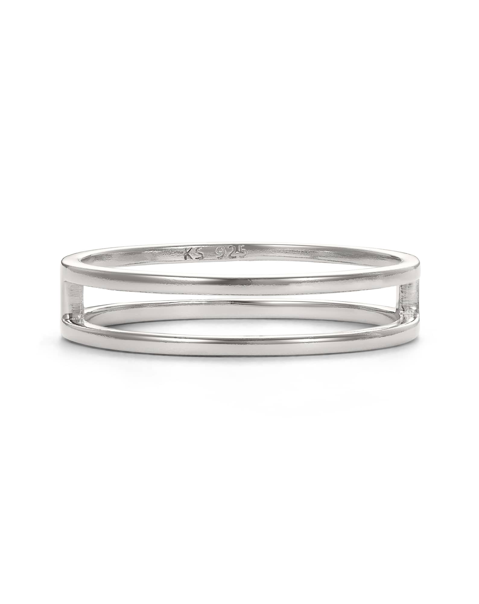 Bennett Double Ring in Sterling Silver