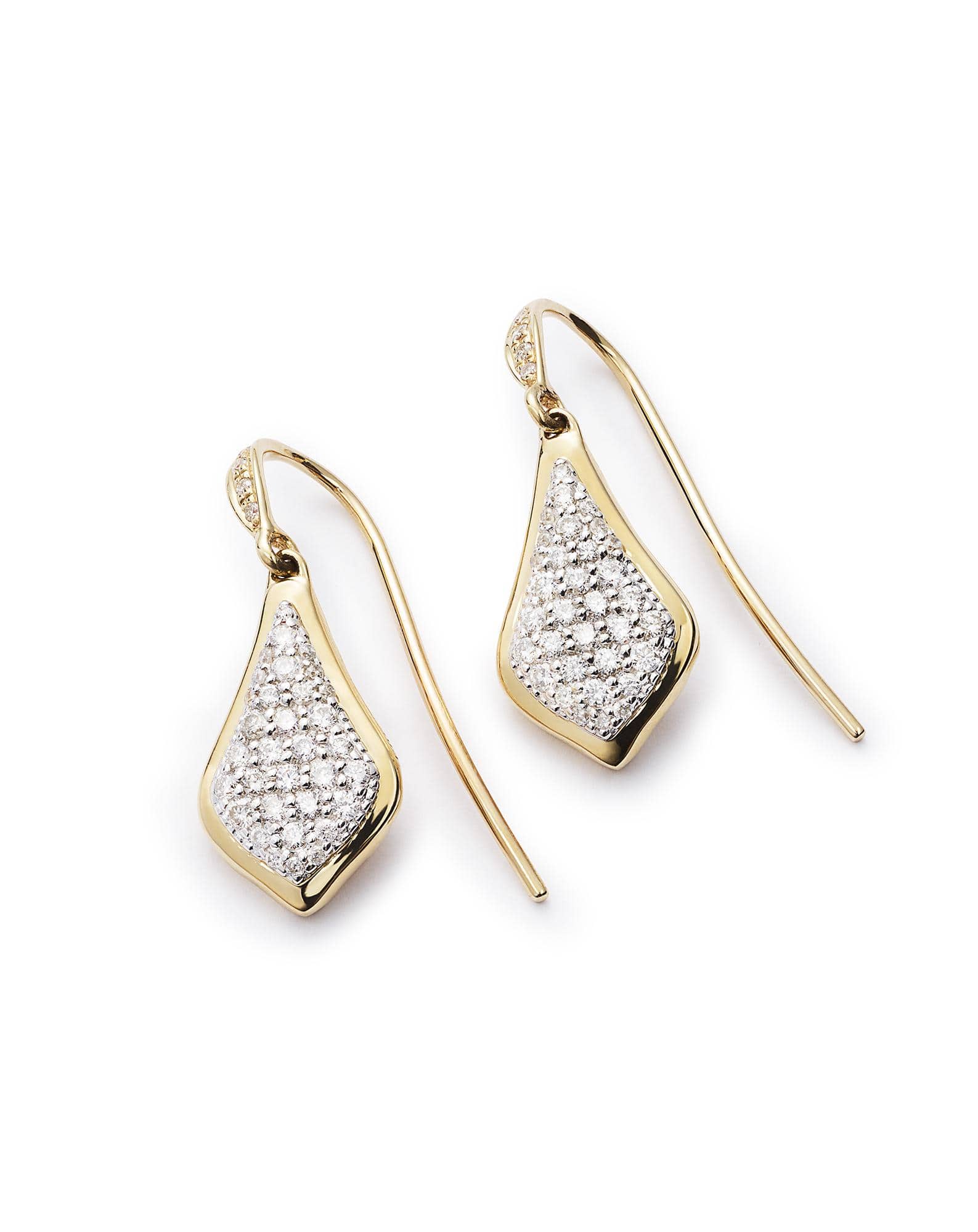 Lexi Drop Earrings in Pave Diamonds 