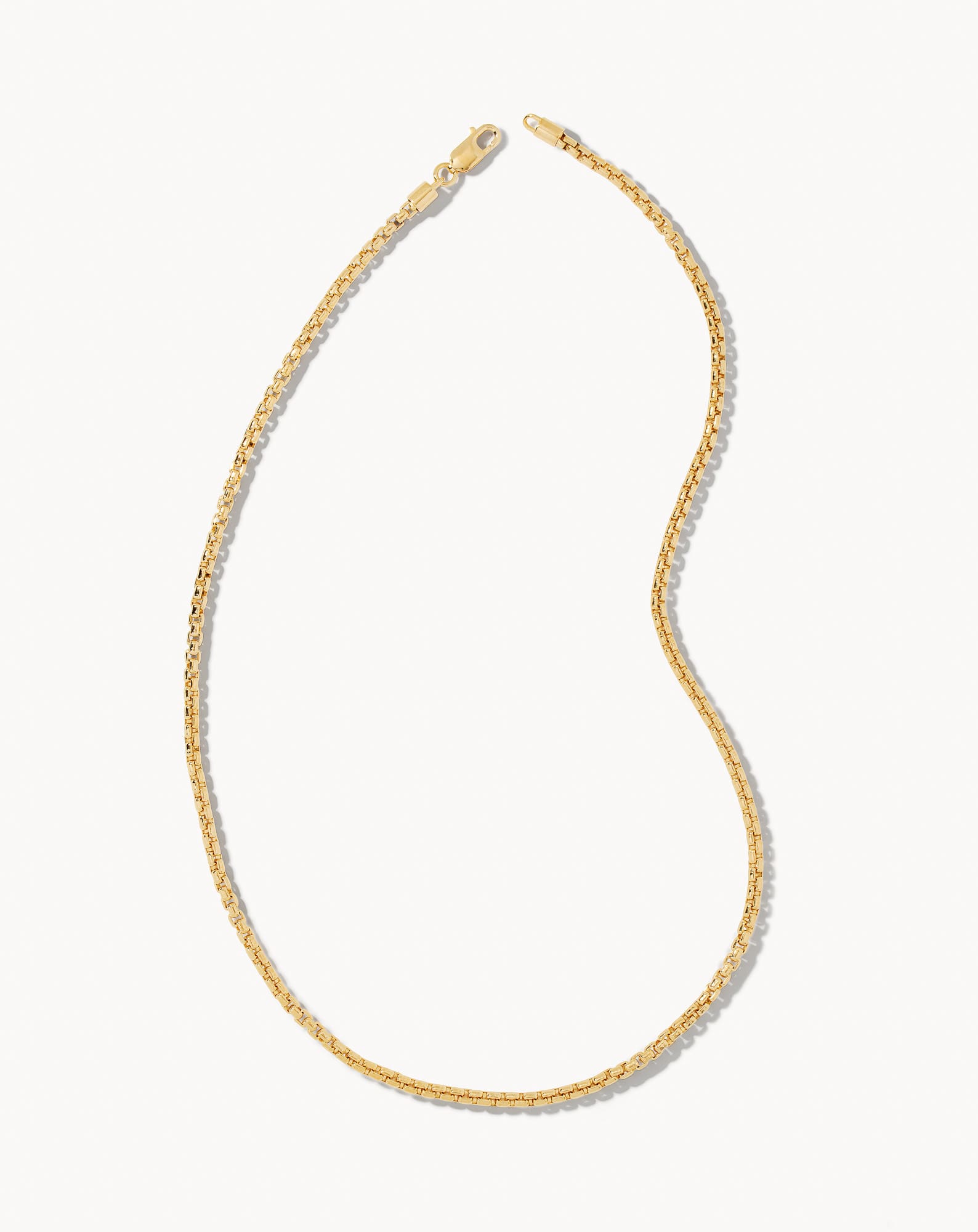 Beck Round Box Chain Necklace